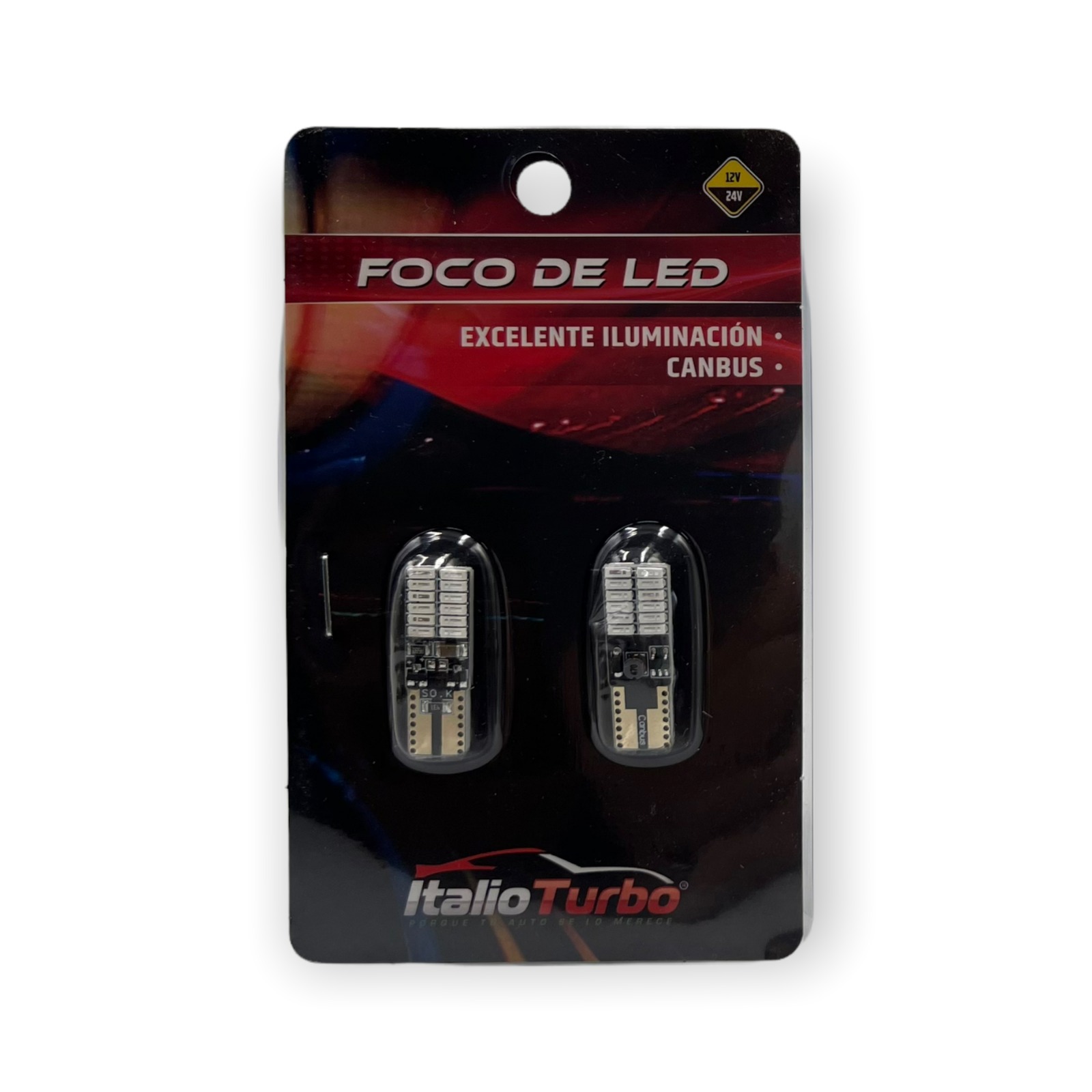 T10 con 24 LED y canbus  — Azul