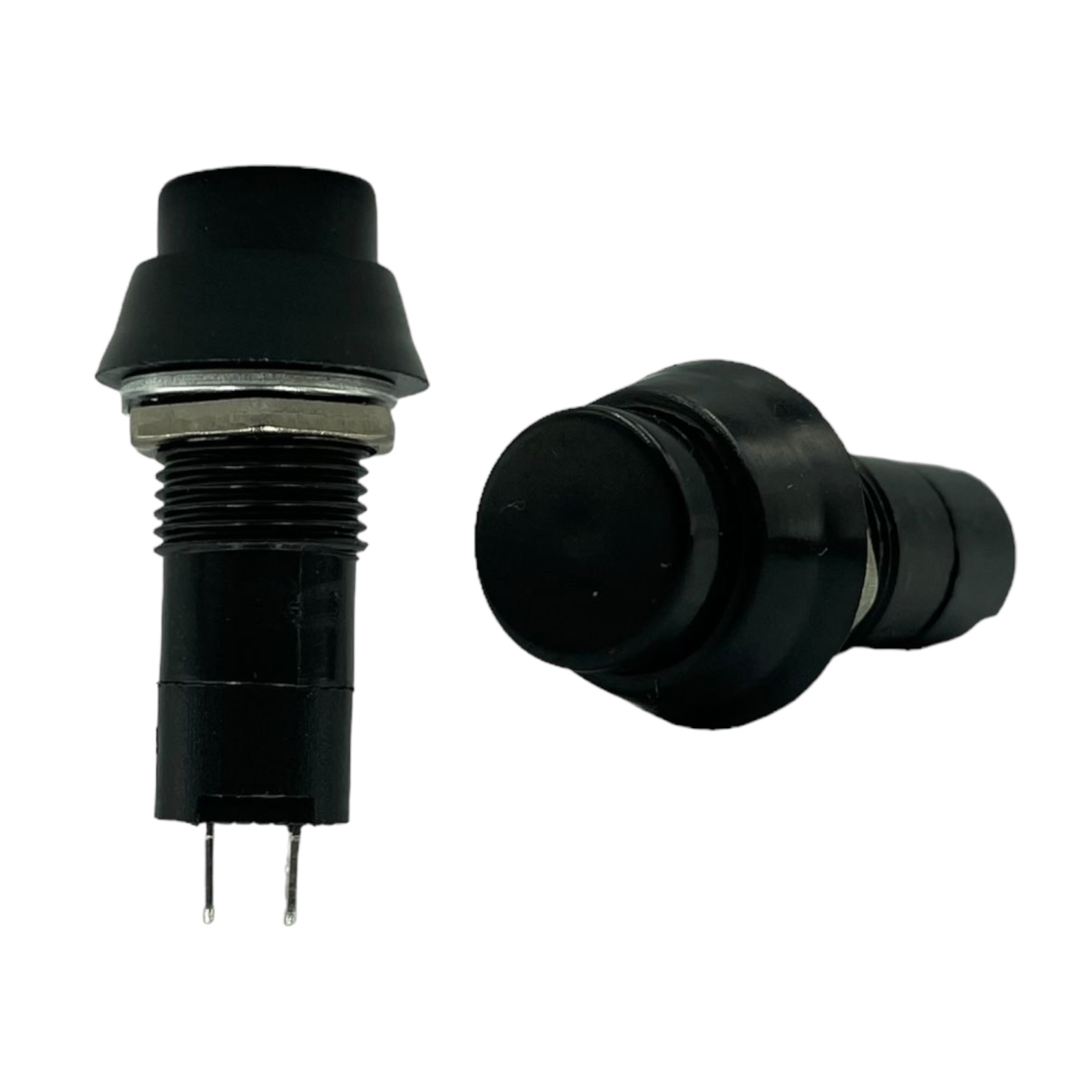 Switch de botón tipo interruptor función ON / OFF — Negro
