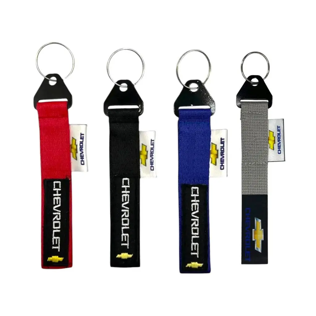Llavero de tirón Chevrolet (azul, negro y rojo) · Azul