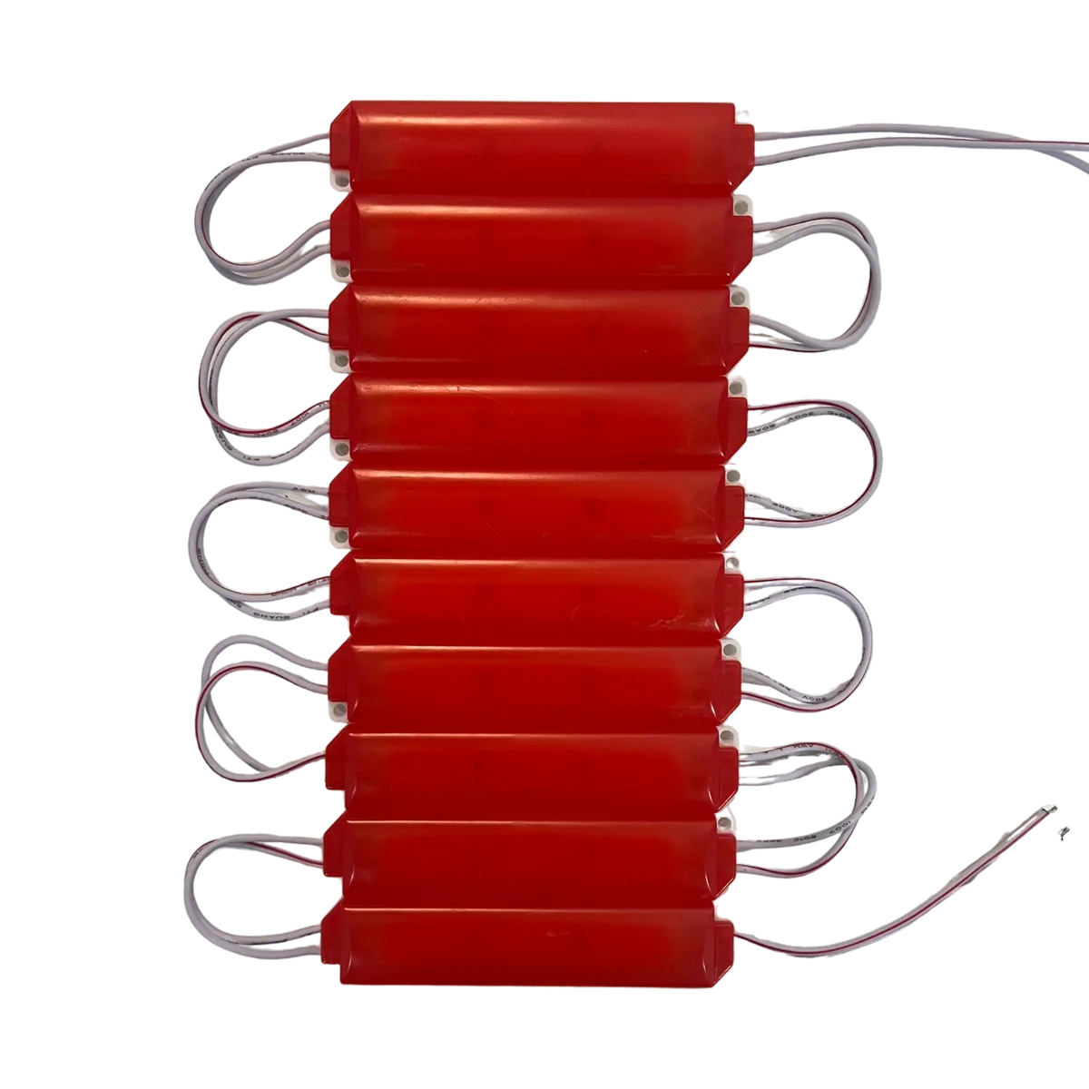 Modulo LED automotriz tipo encapsulado tira de 10 piezas en varios colores  · Rojo