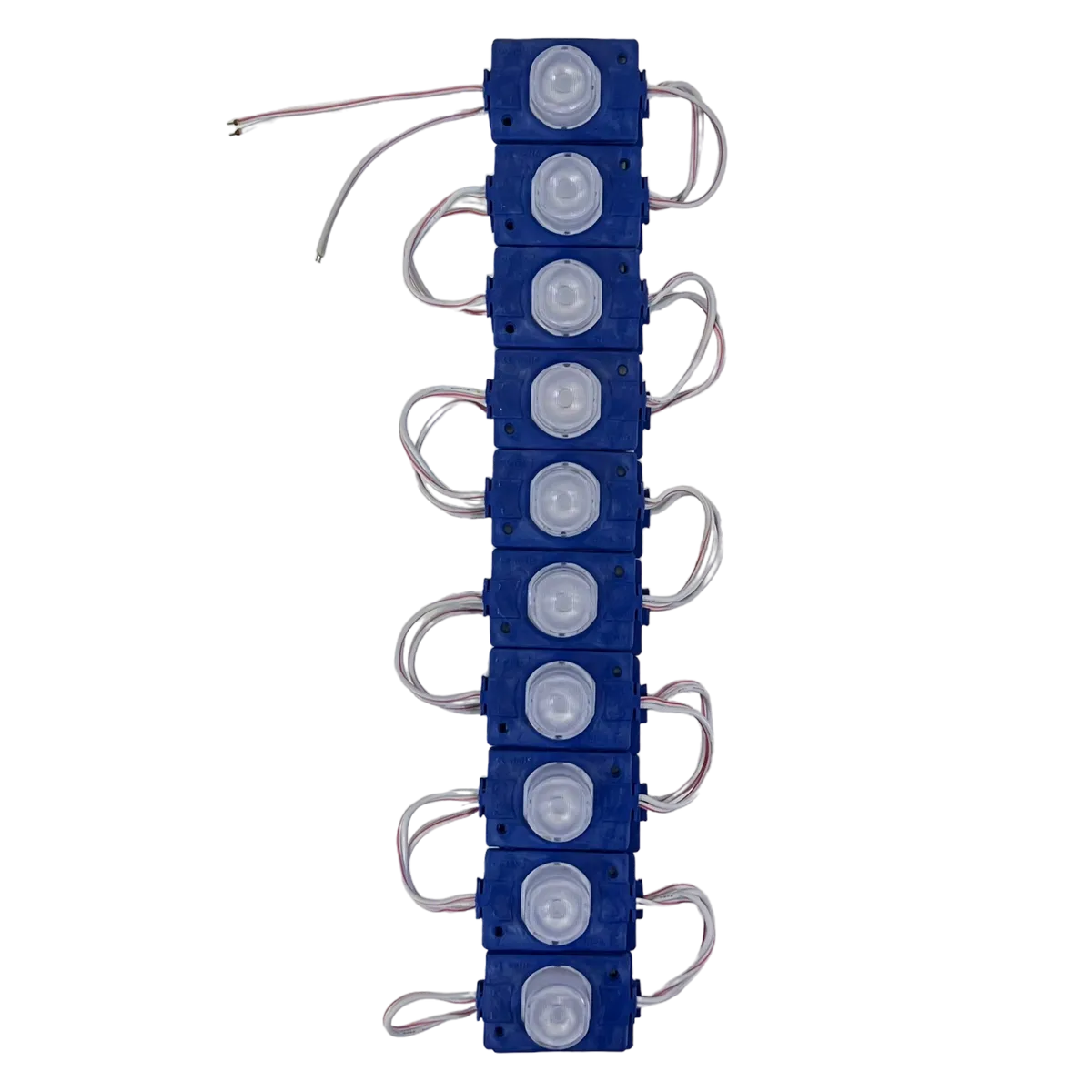 Modulo LED tipo sombrero (tira de 20 piezas) · Azul