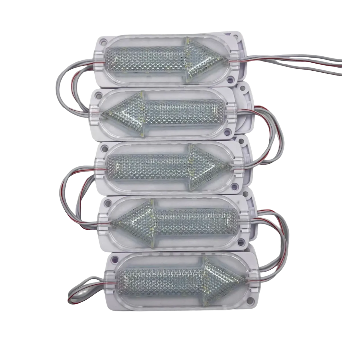 Modulo tipo flecha con 15 LED tira de 10 piezas · Blanco