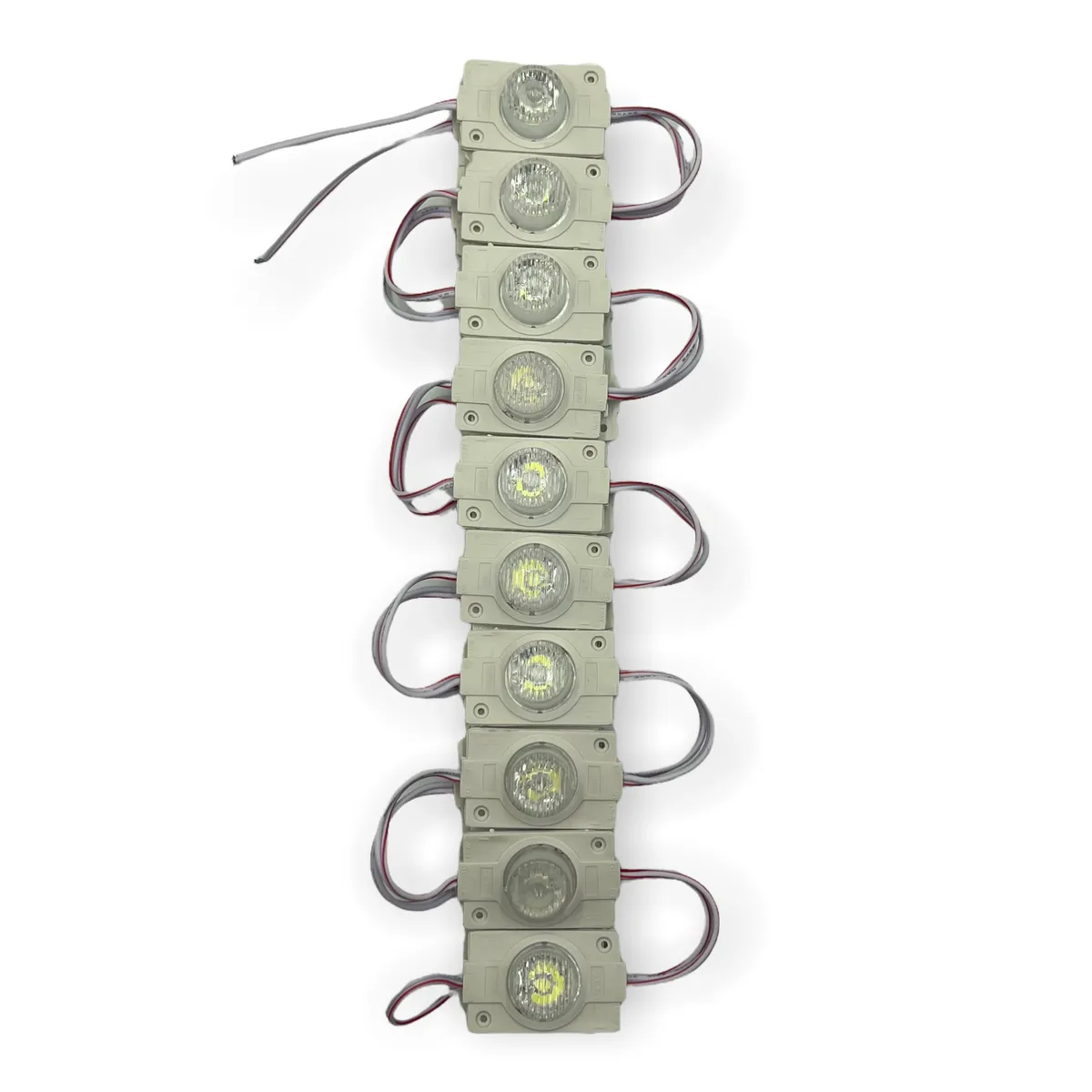 Módulo LED tipo sombrero (tira de 20 piezas) · Blanco