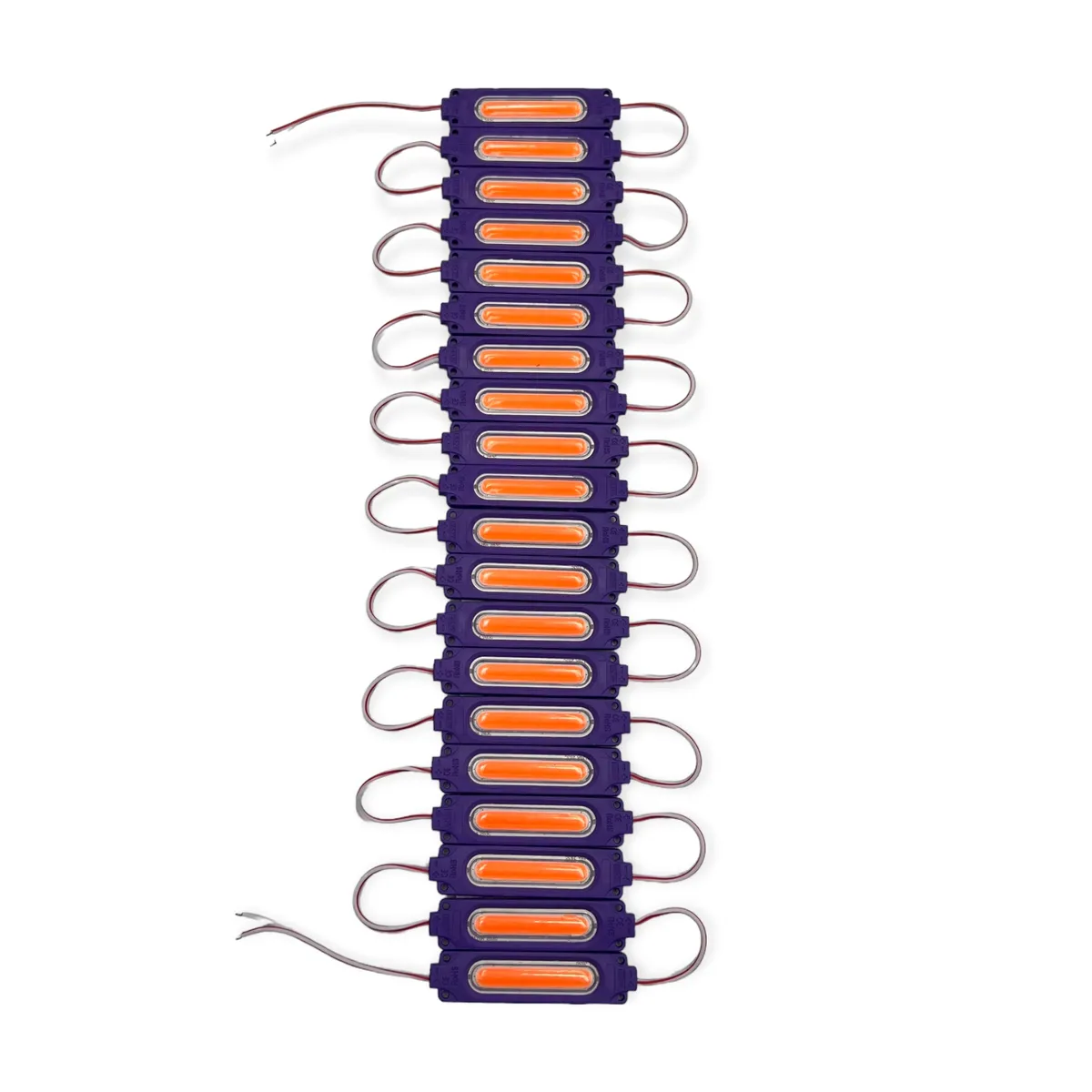 Módulo tipo chip con LED cob tira de 20 piezas · Morado