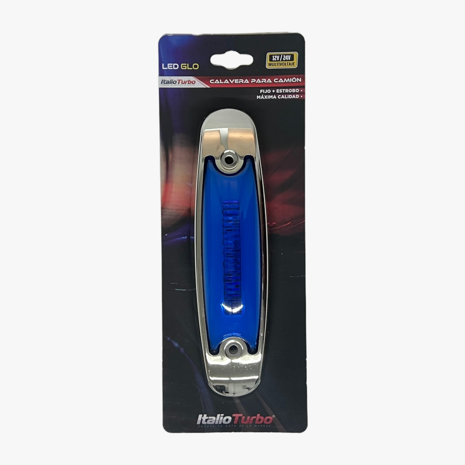 Plafón tipo Peter Bilt con GLO función fijo + estrobo  · Azul
