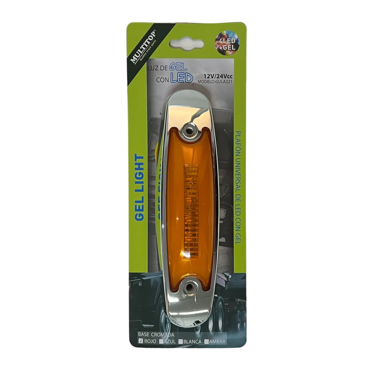 Plafón LED GLO tipo Peter Bilt  — Ámbar