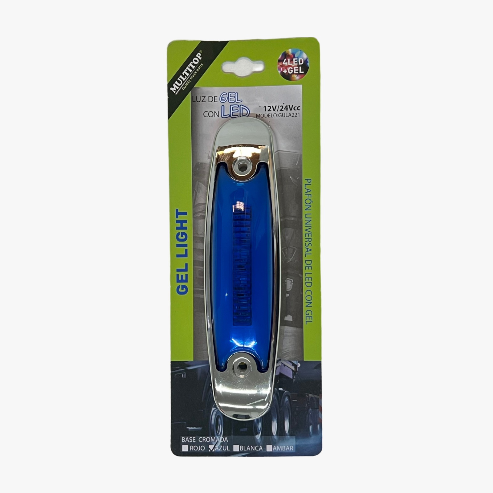 Plafón LED GLO tipo Peter Bilt  · Azul