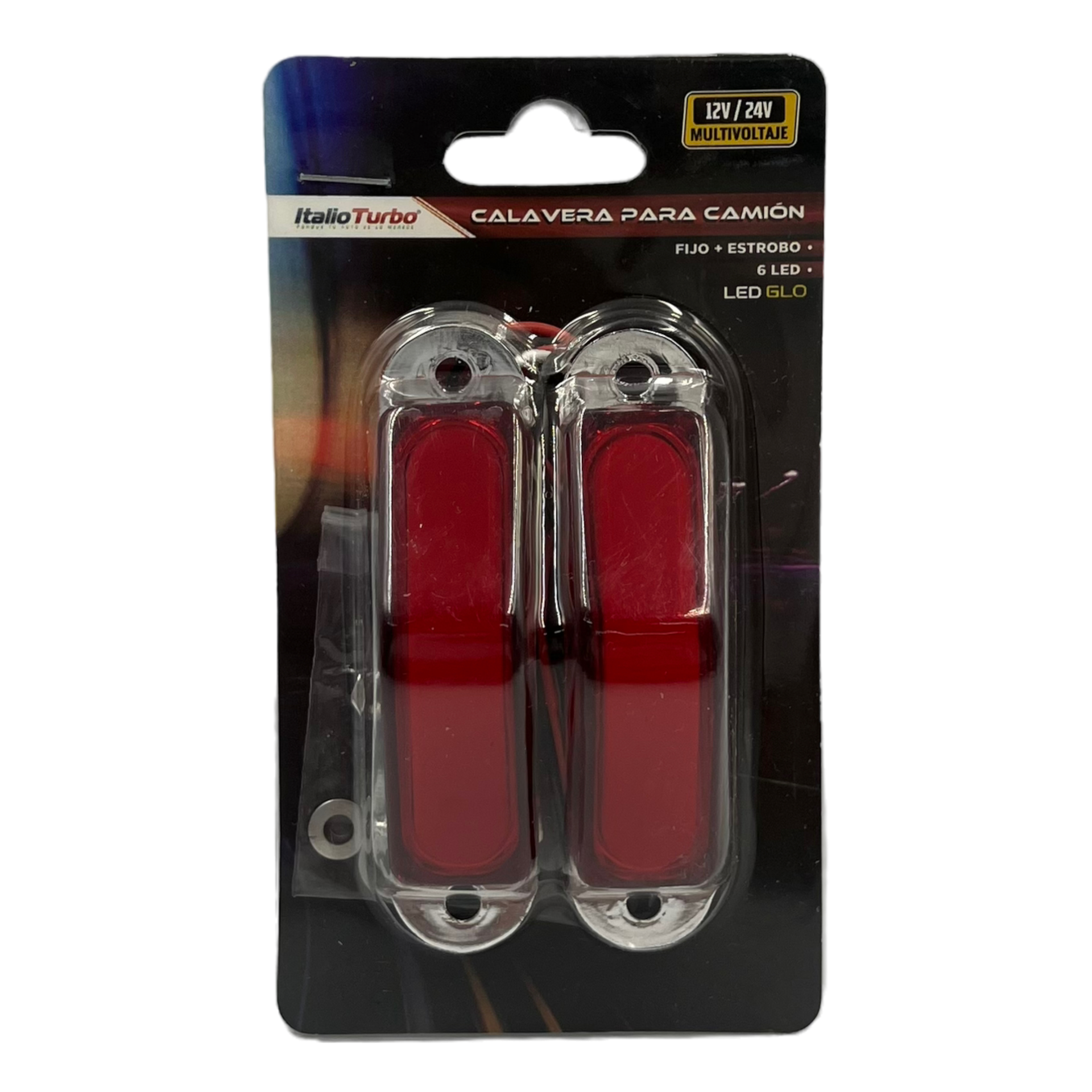 Plafón lateral tipo pirámide GLO  · Rojo