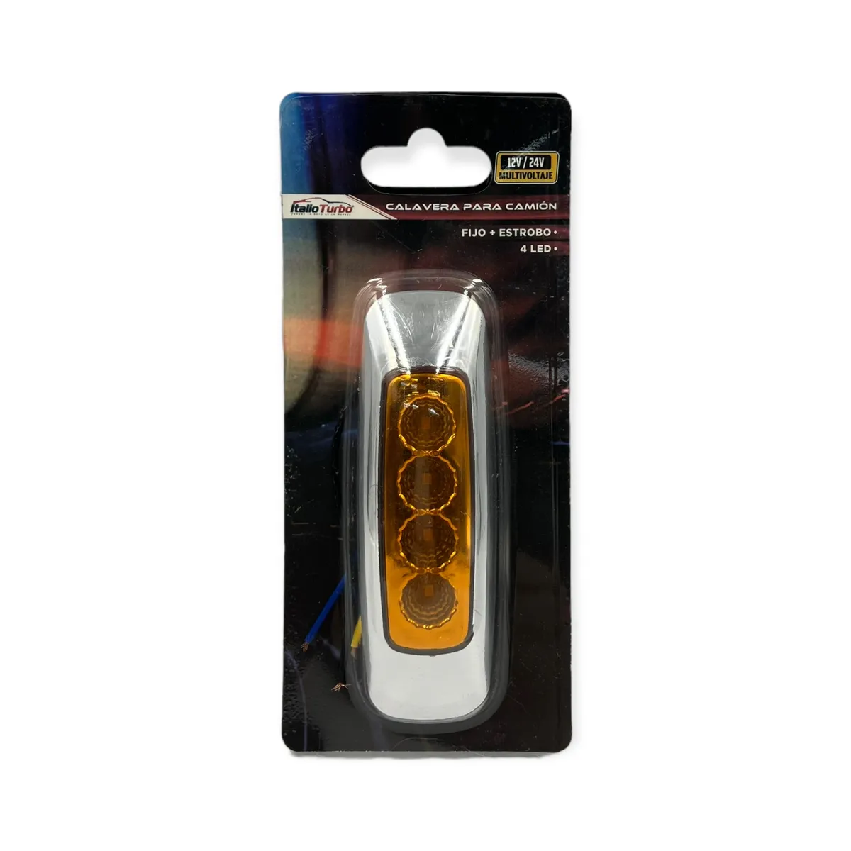 Plafón direccional con 4 LED (ámbar y rojo) · Ámbar