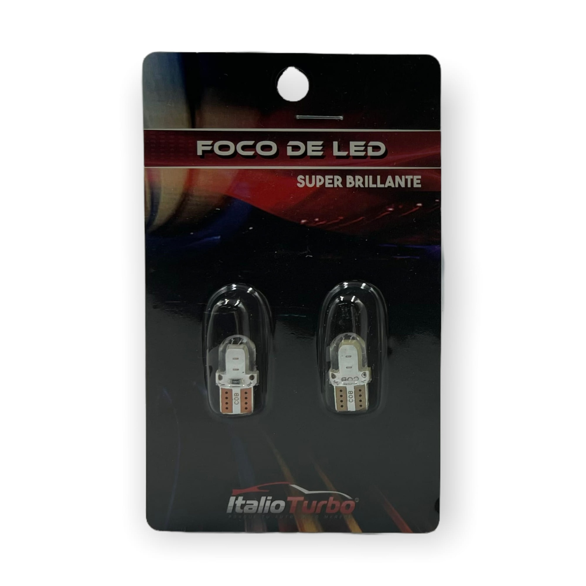 Foco de pellizco T10 LED COB · Azul