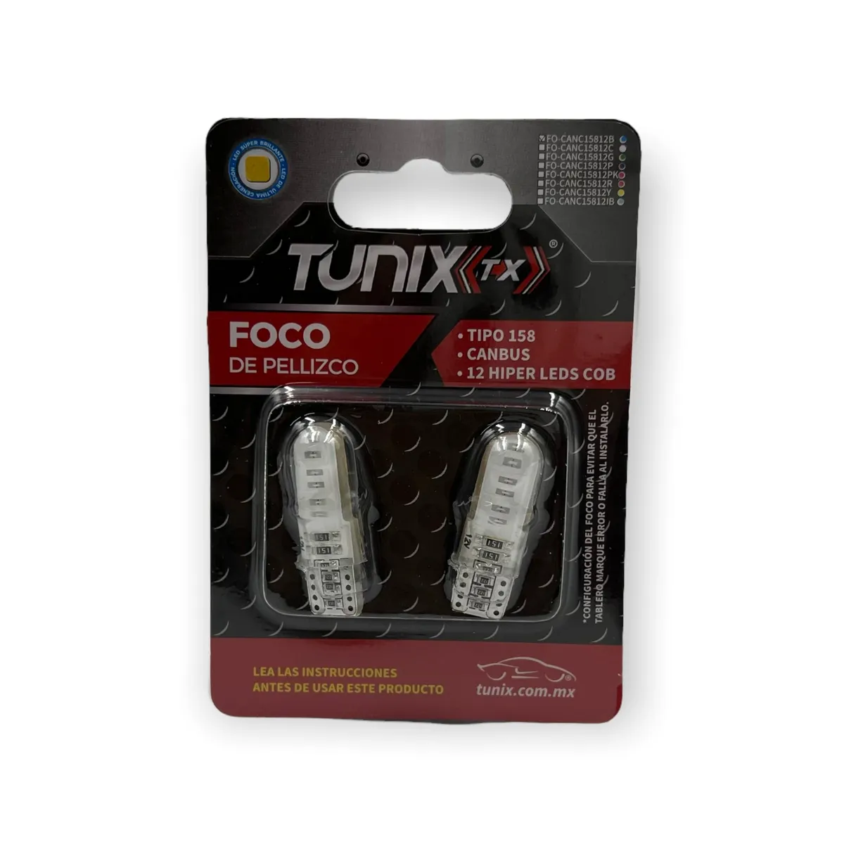 Foco T10 de gel con canbus — Azul