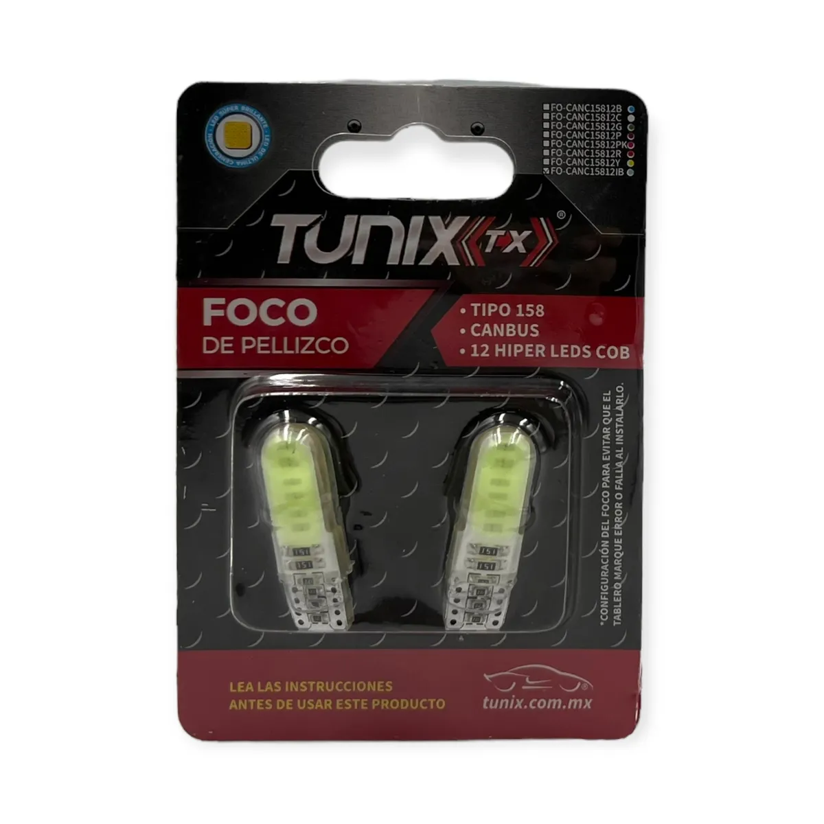 Foco T10 de gel con canbus — Azul hielo