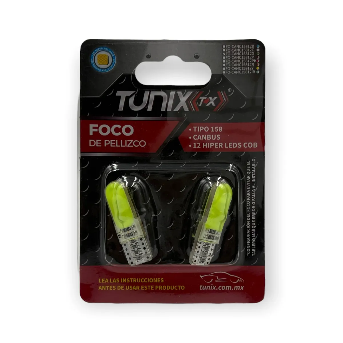 Foco T10 de gel con canbus — Verde