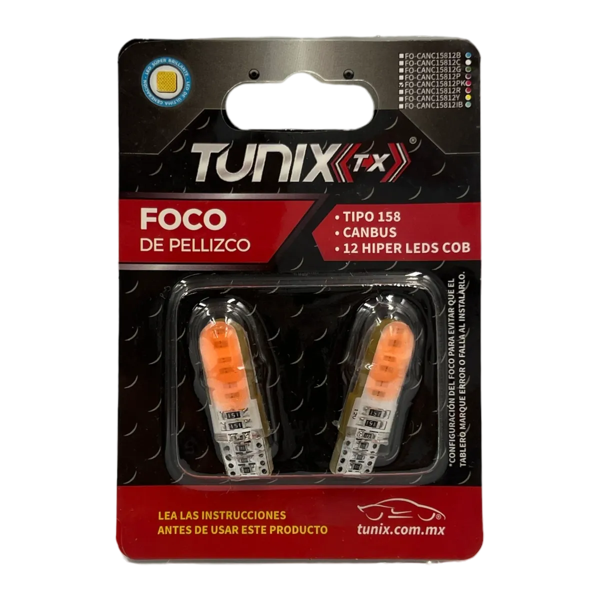 Foco T10 de gel con canbus — Rosa