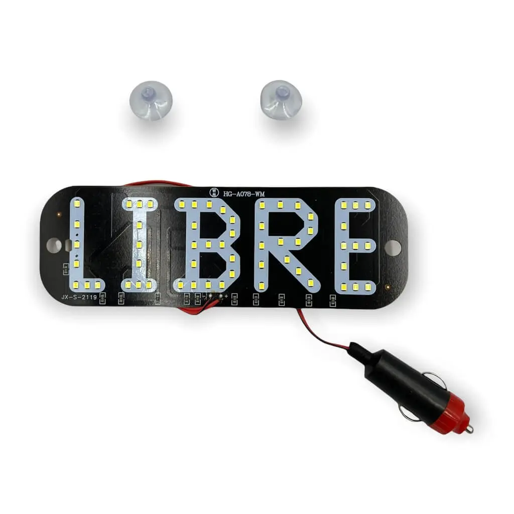 Letrero libre  · Rojo