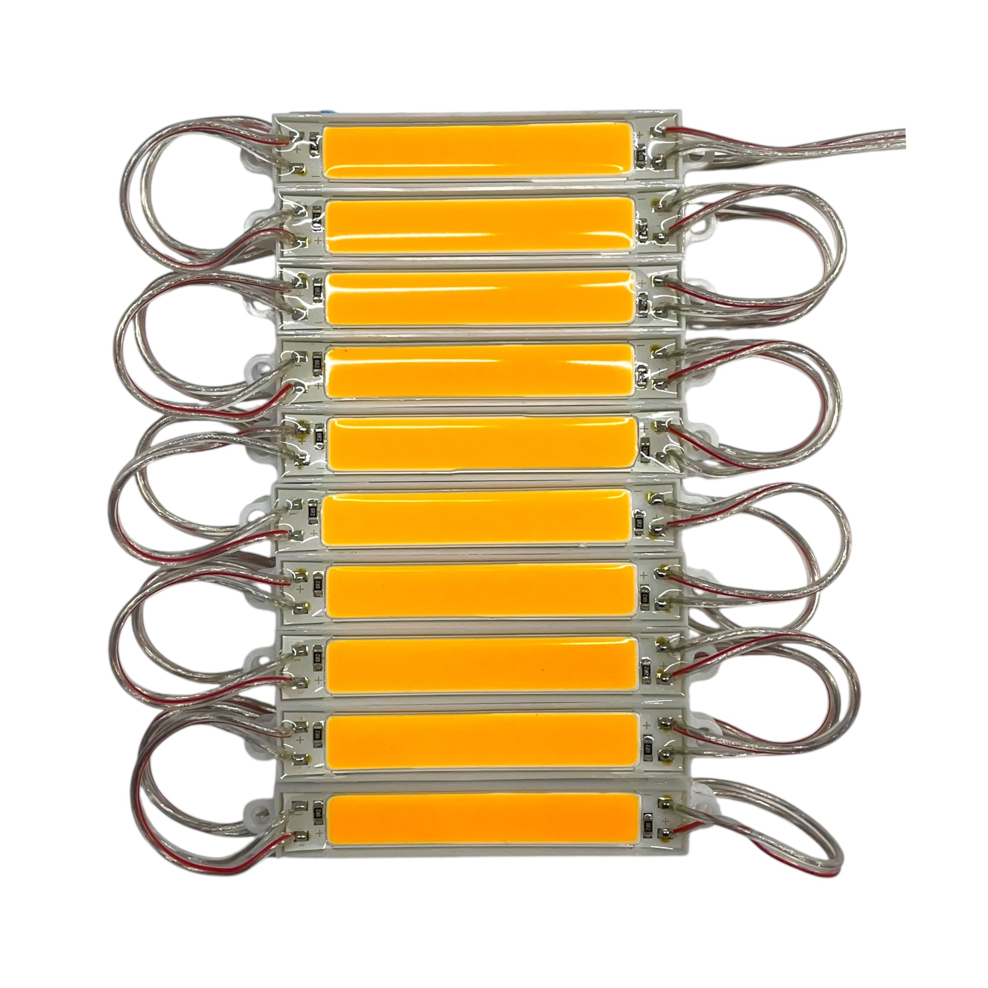 Tira tipo chip de 7.5 cm con LED COB colores disp. · Ámbar
