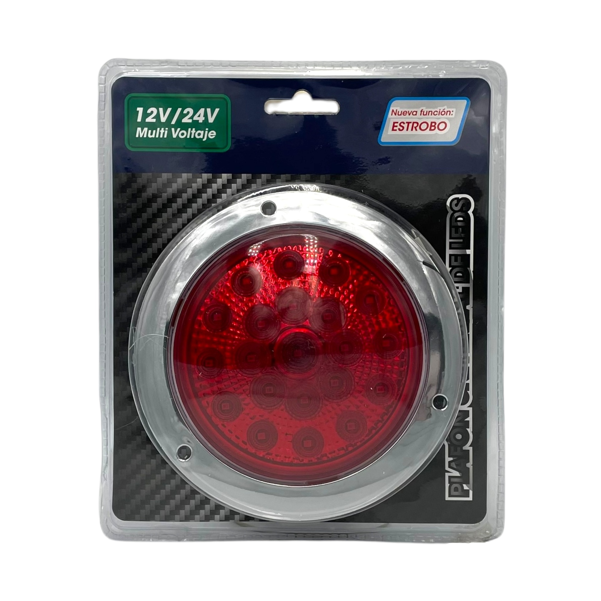Plafón redondo de 21 LED  · Rojo