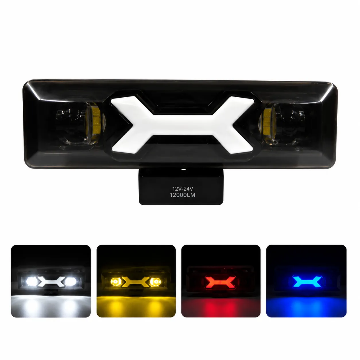 Barra LED de alta intensidad con DRL rojo/azul