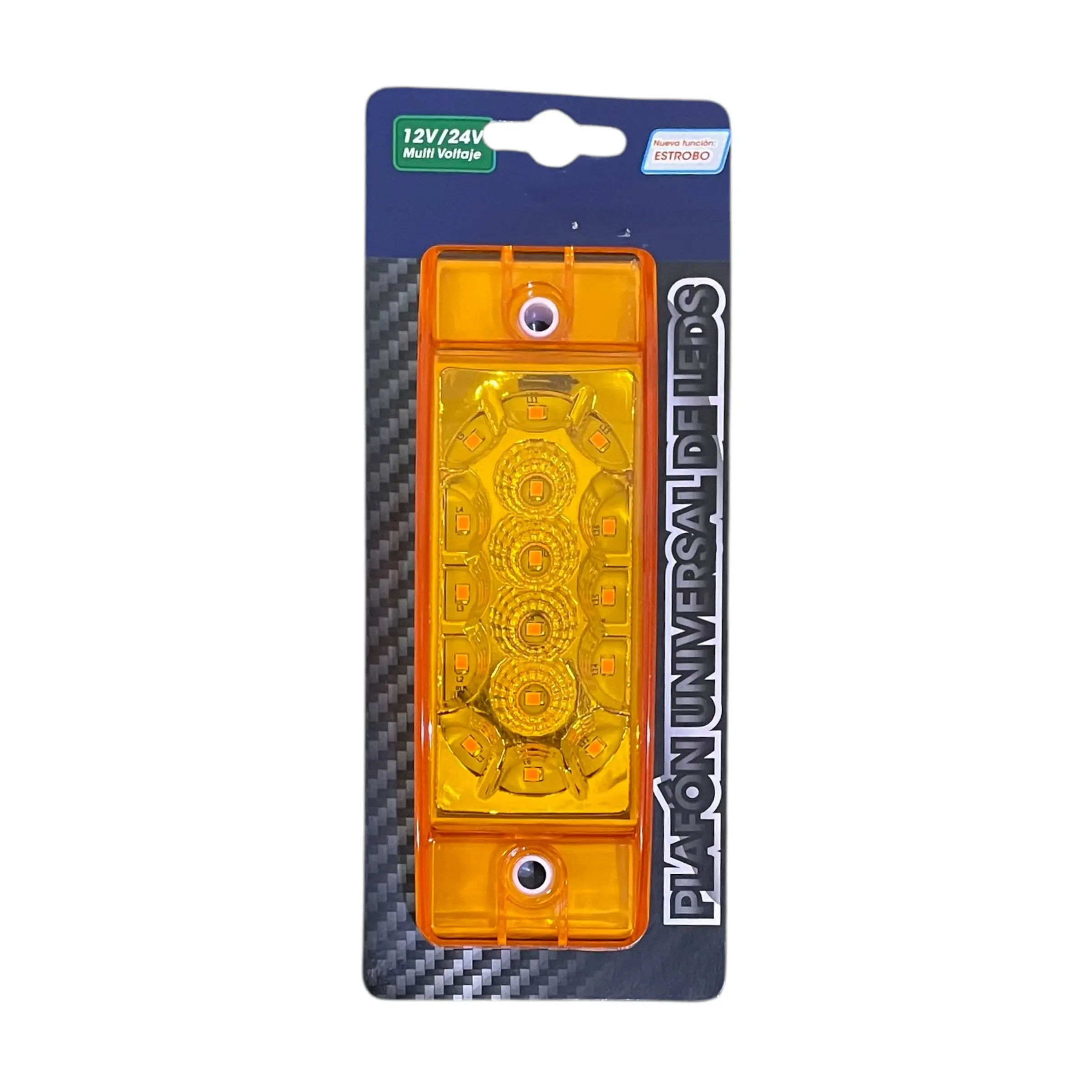 Plafon lateral ámbar de 16 LED