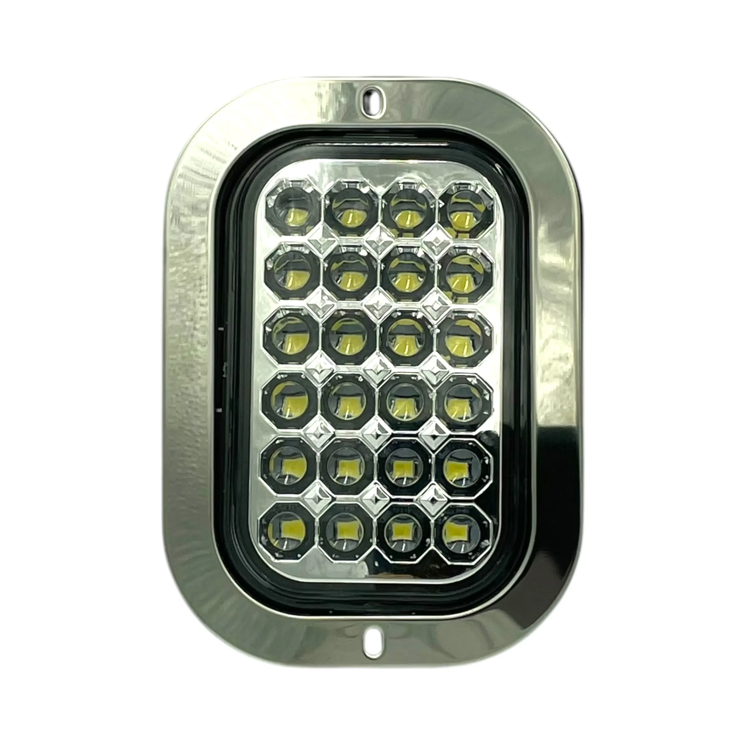Plafón rectangular de 24 LED · Blanco