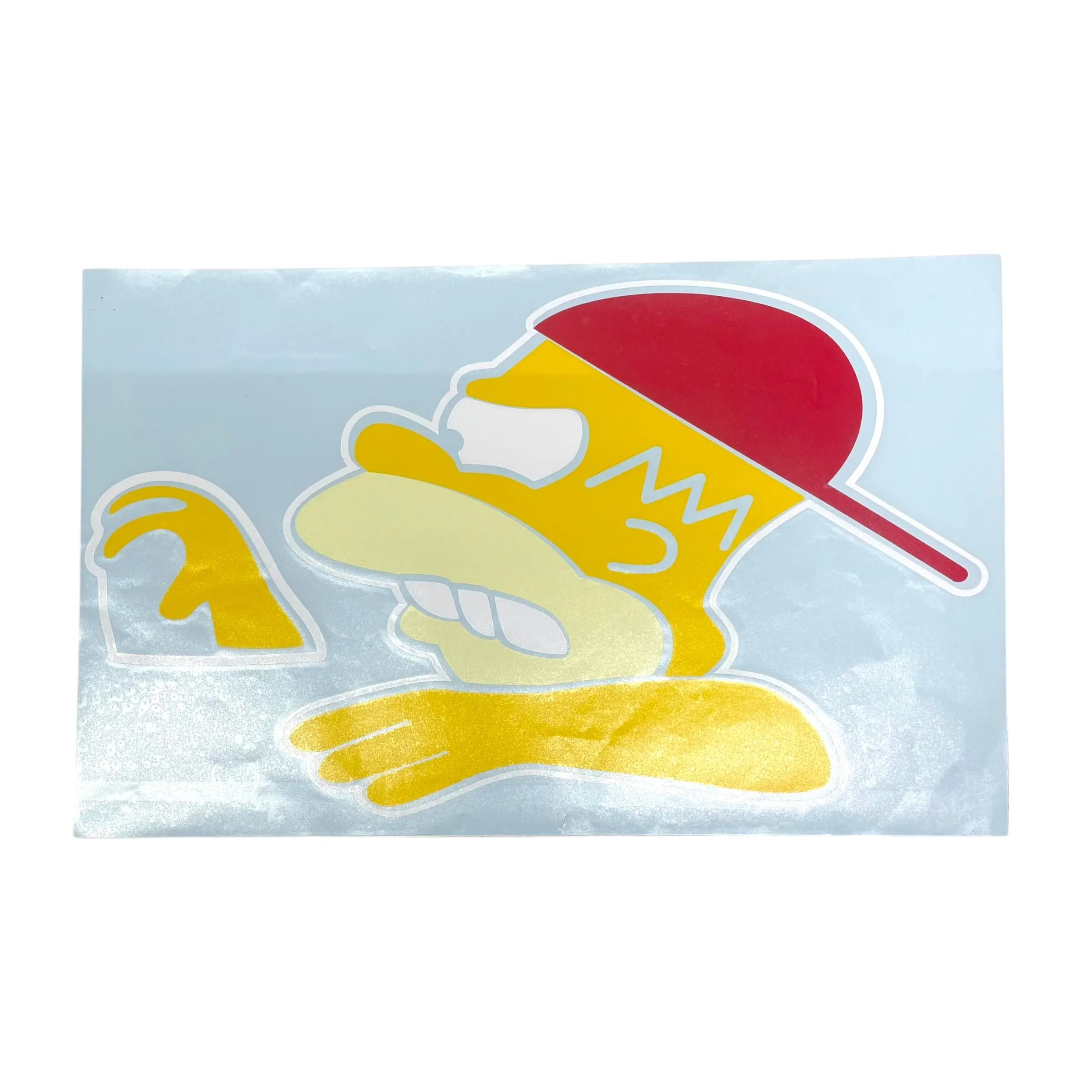 Sticker para ventana — Homero con gorra