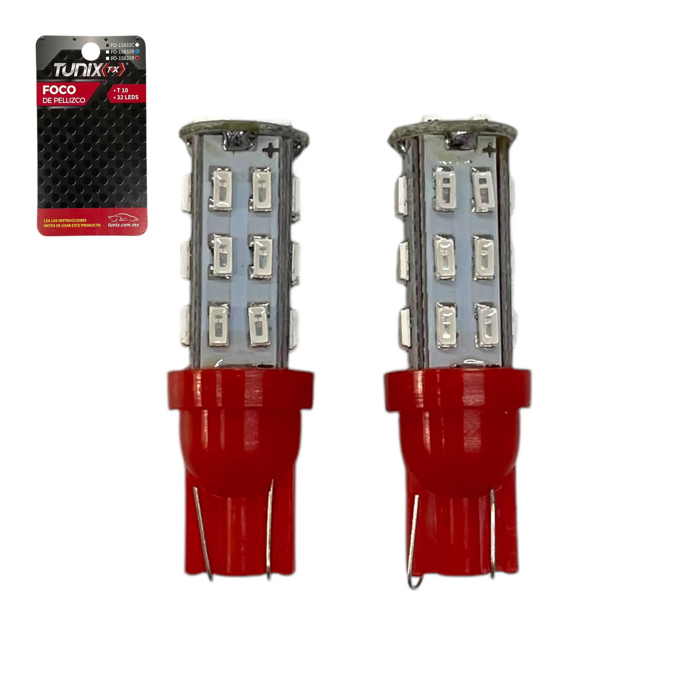 Foco tipo pellizco de 32 LED (colores disp.) — Rojo