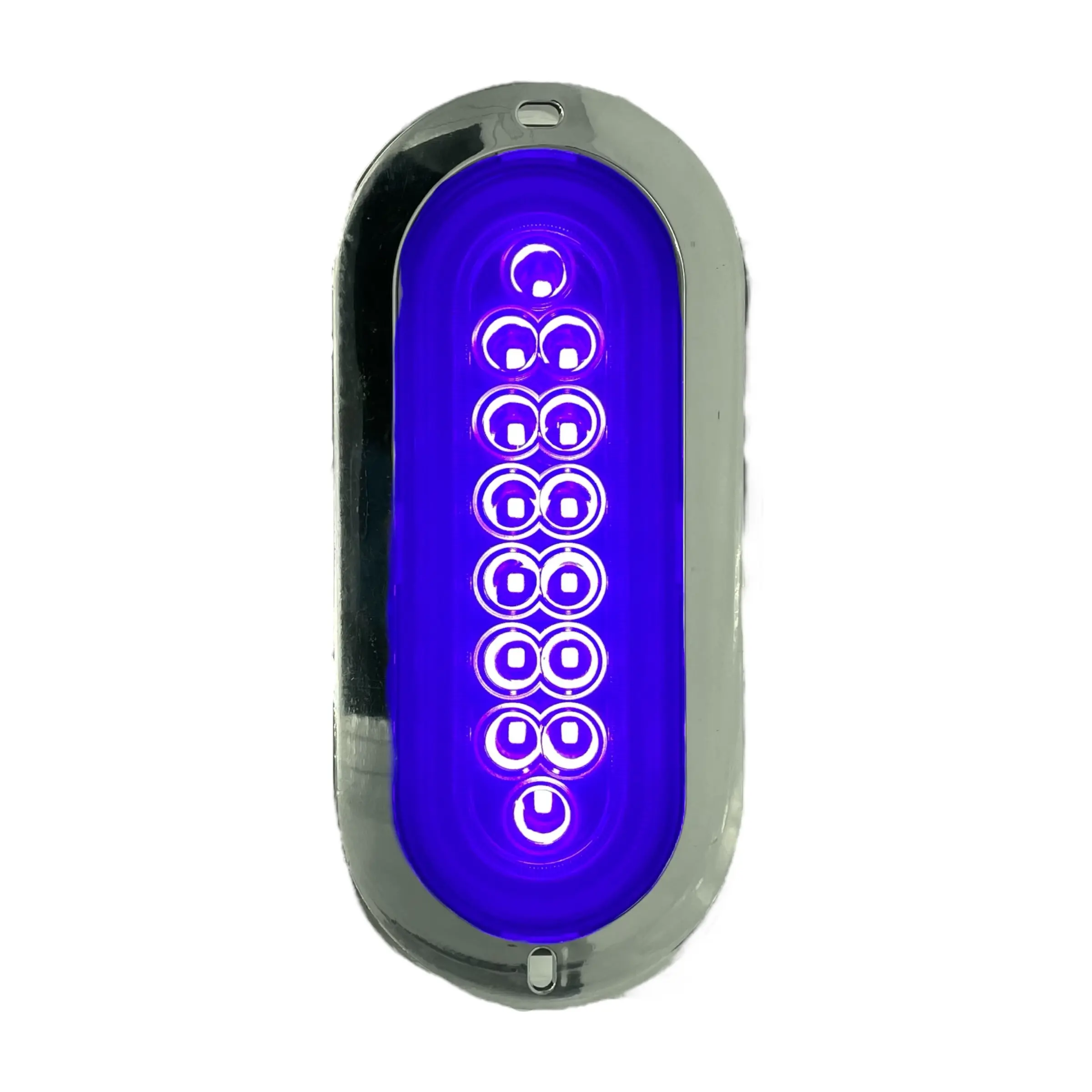 Plafón LED ovalado con aro de Gel · Morado