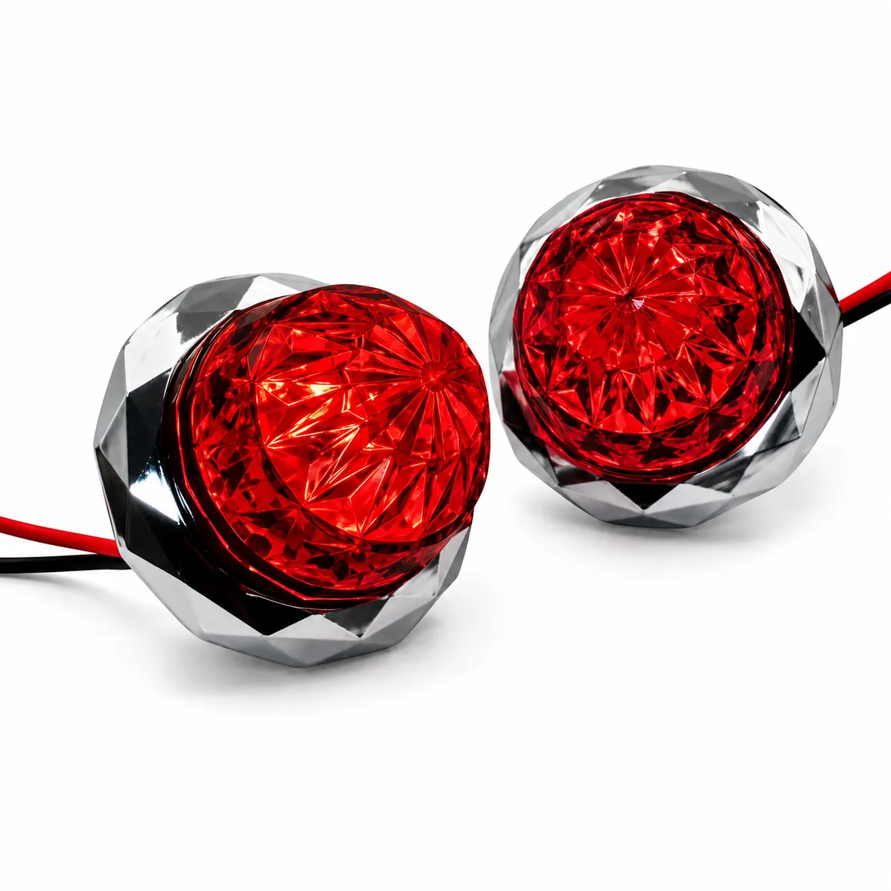 Plafón mini diamond LED tipo botón (colores disp) · Rojo