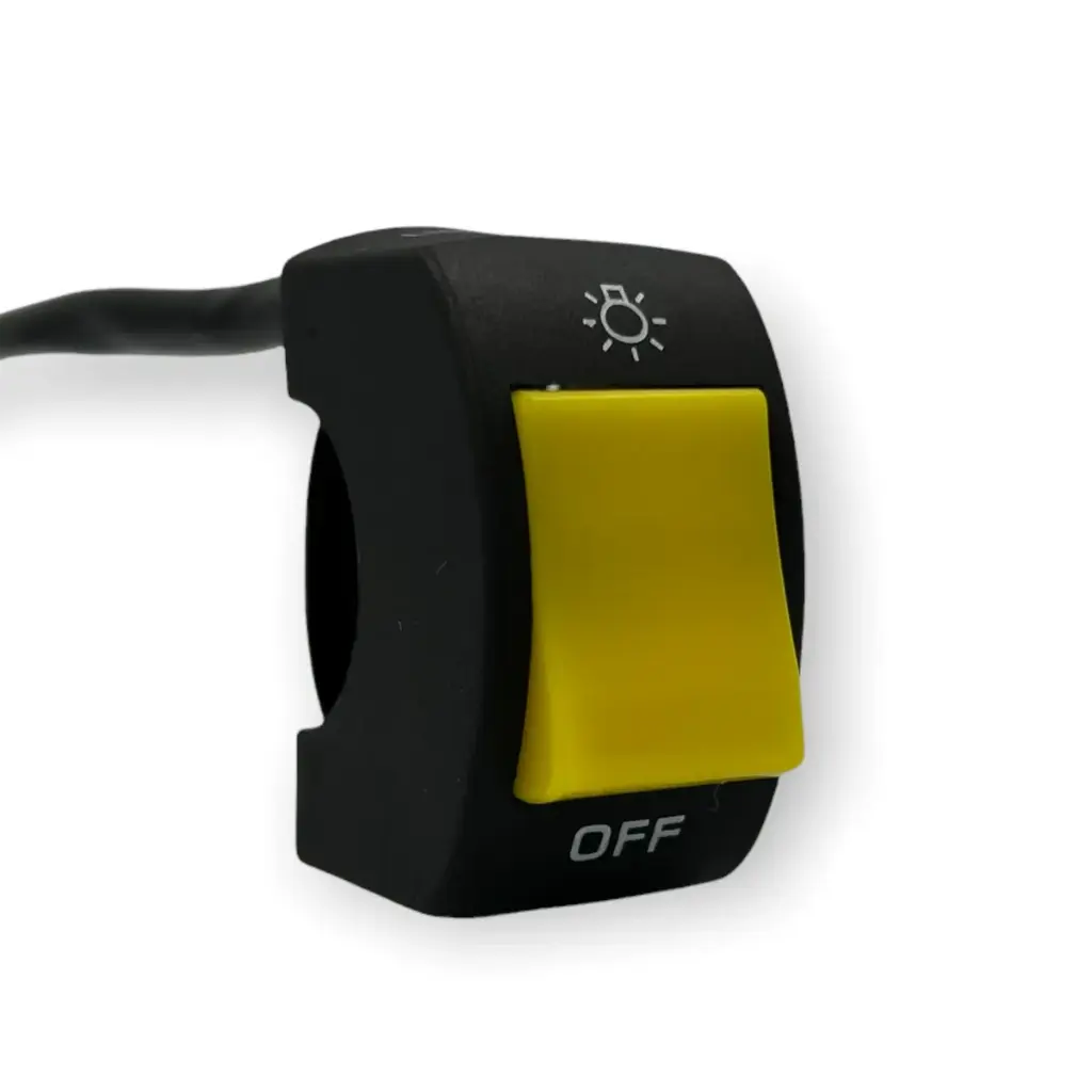 Switch para motocicleta de botón  · Amarillo