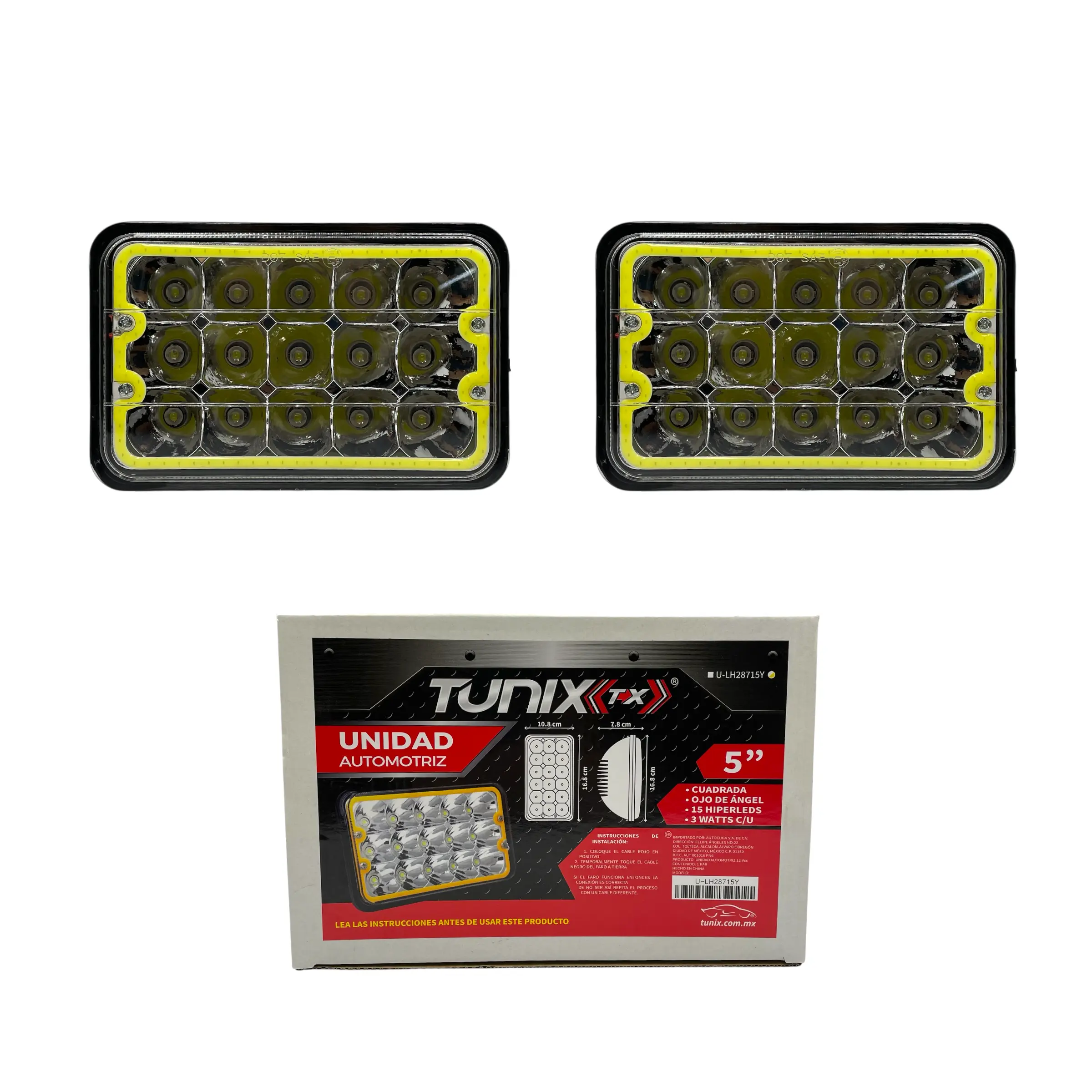 Unidad de 5" con arillo LED tunix colores disp · Azul