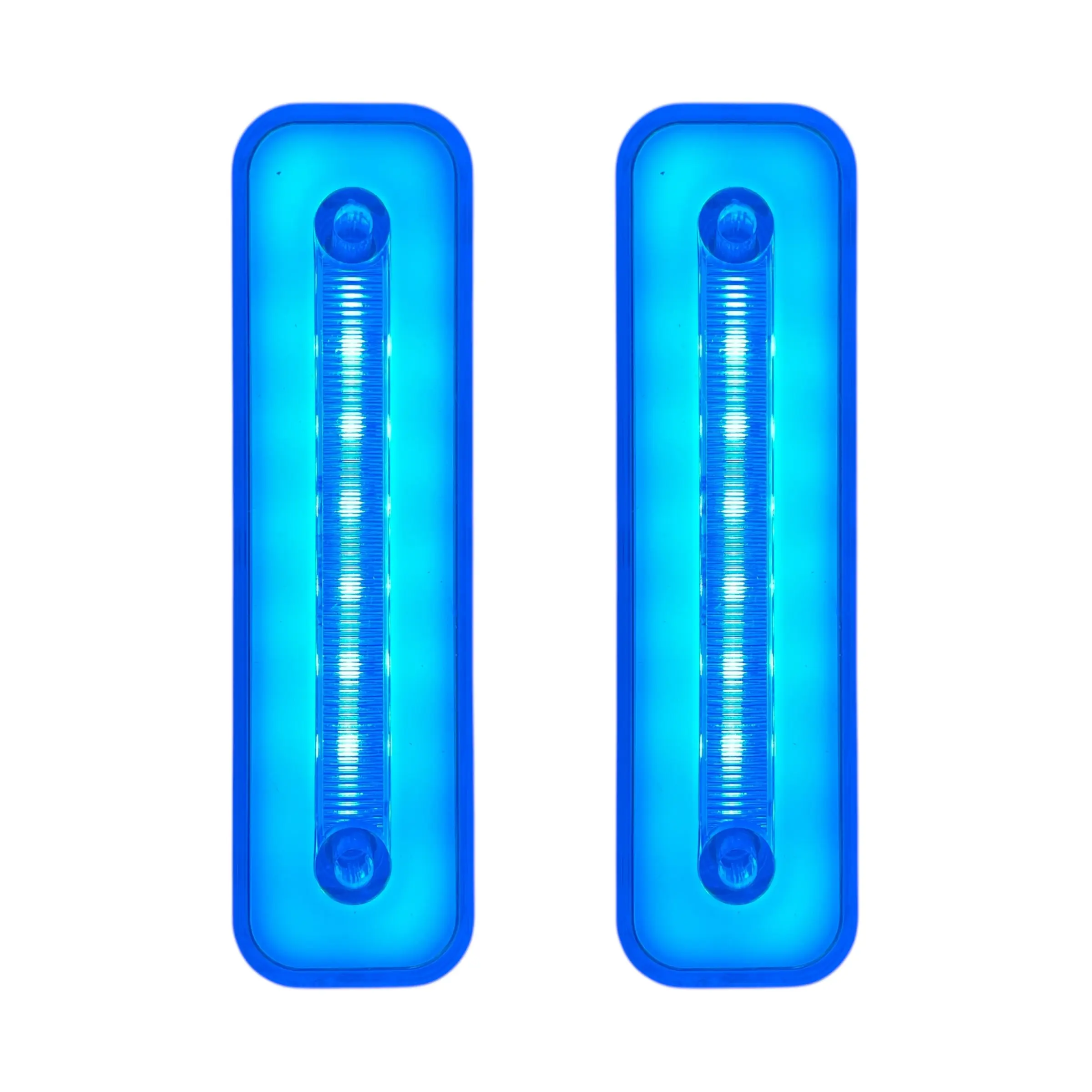 Plafón lateral azul hielo 6 LED con luz gel