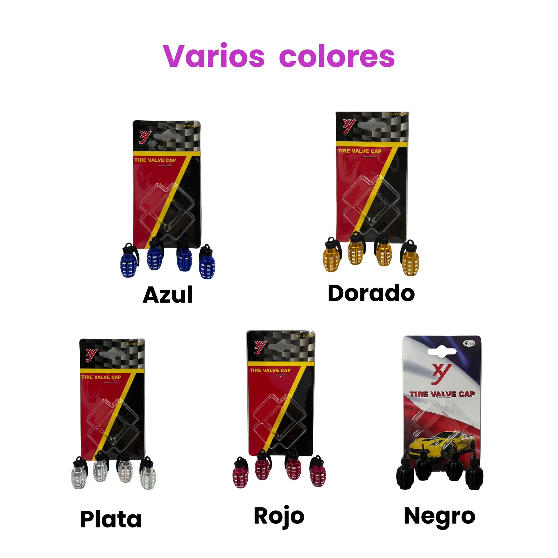 Tapón para válvula granada  · Amarillo