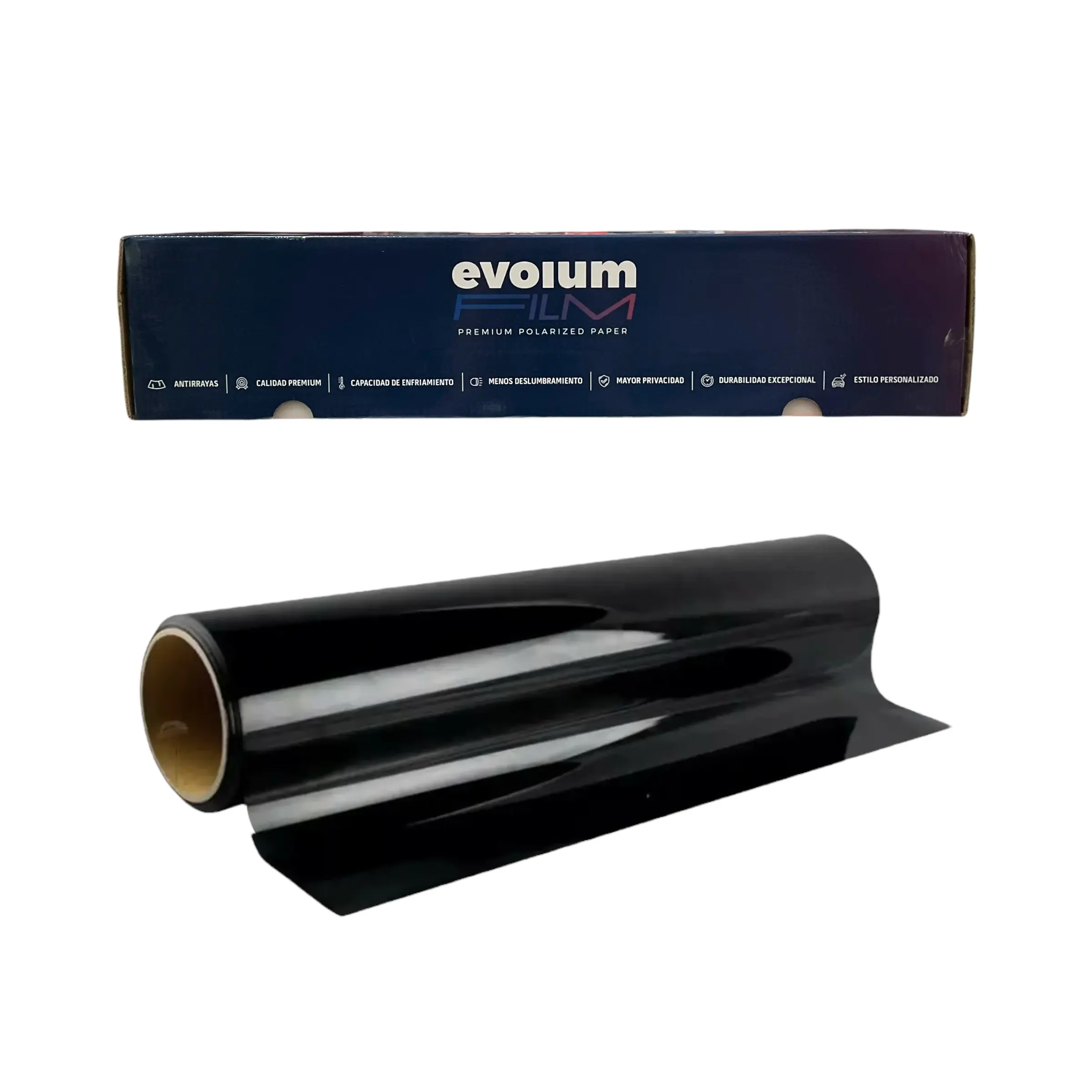 Papel para polarizar Evolum Black rollo de 50 CM x 30 MTS · 05%