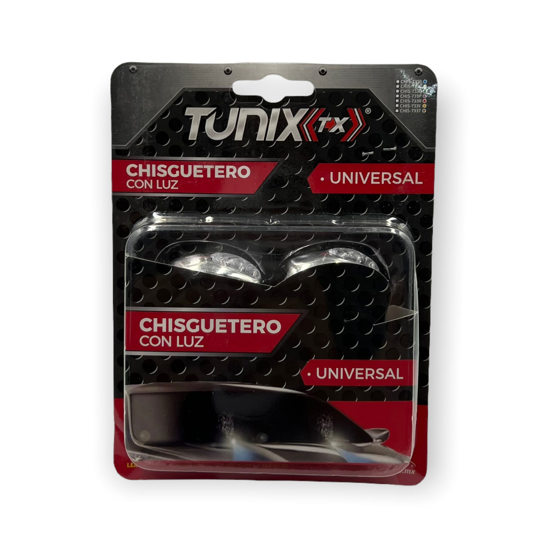 Chisguetero con luz universal amarilla