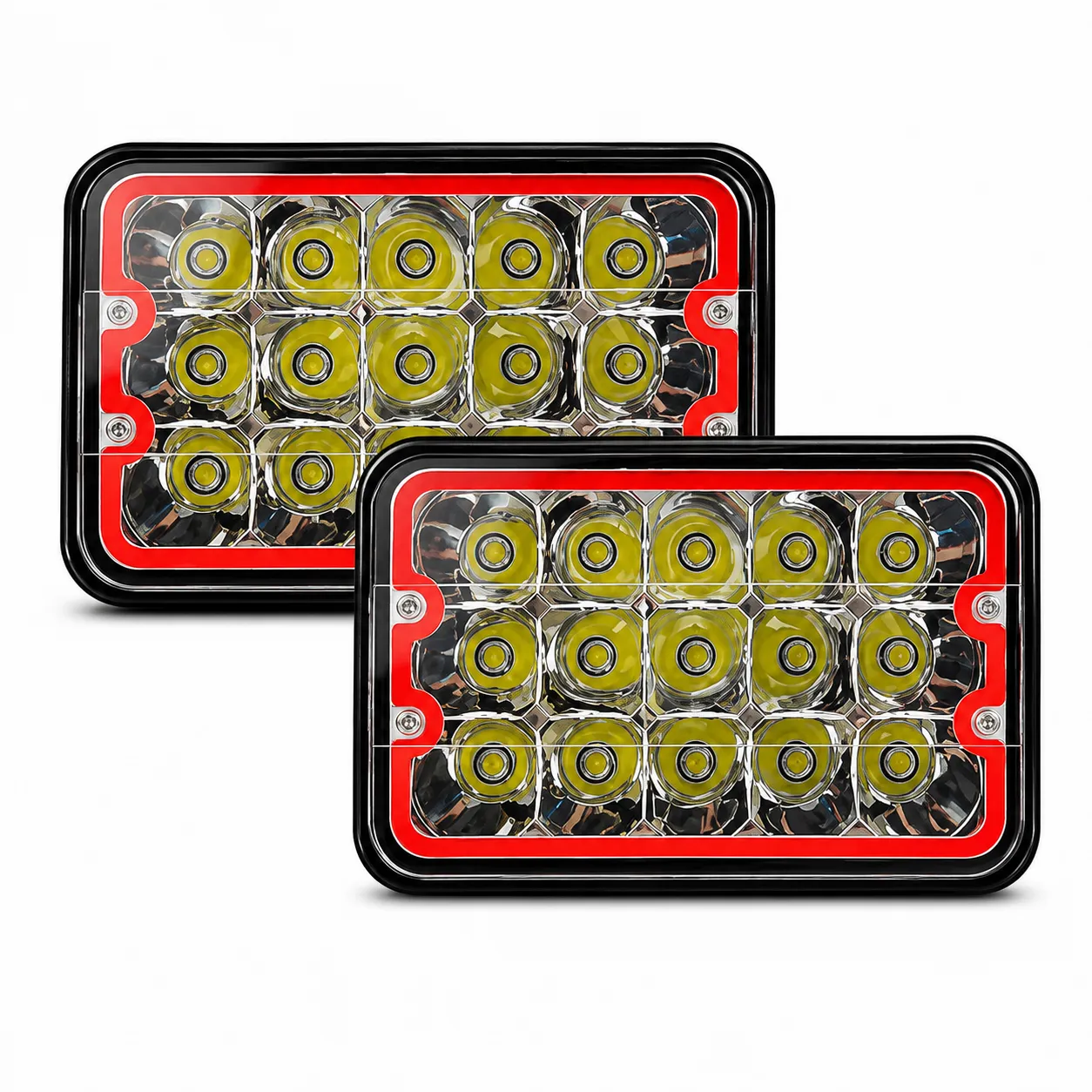 Unidad de 5" con arillo LED rojo