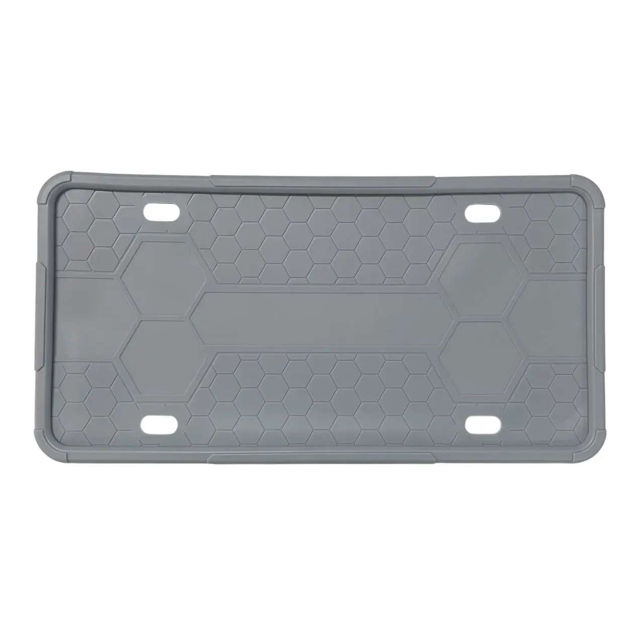 Portaplaca de silicón gris