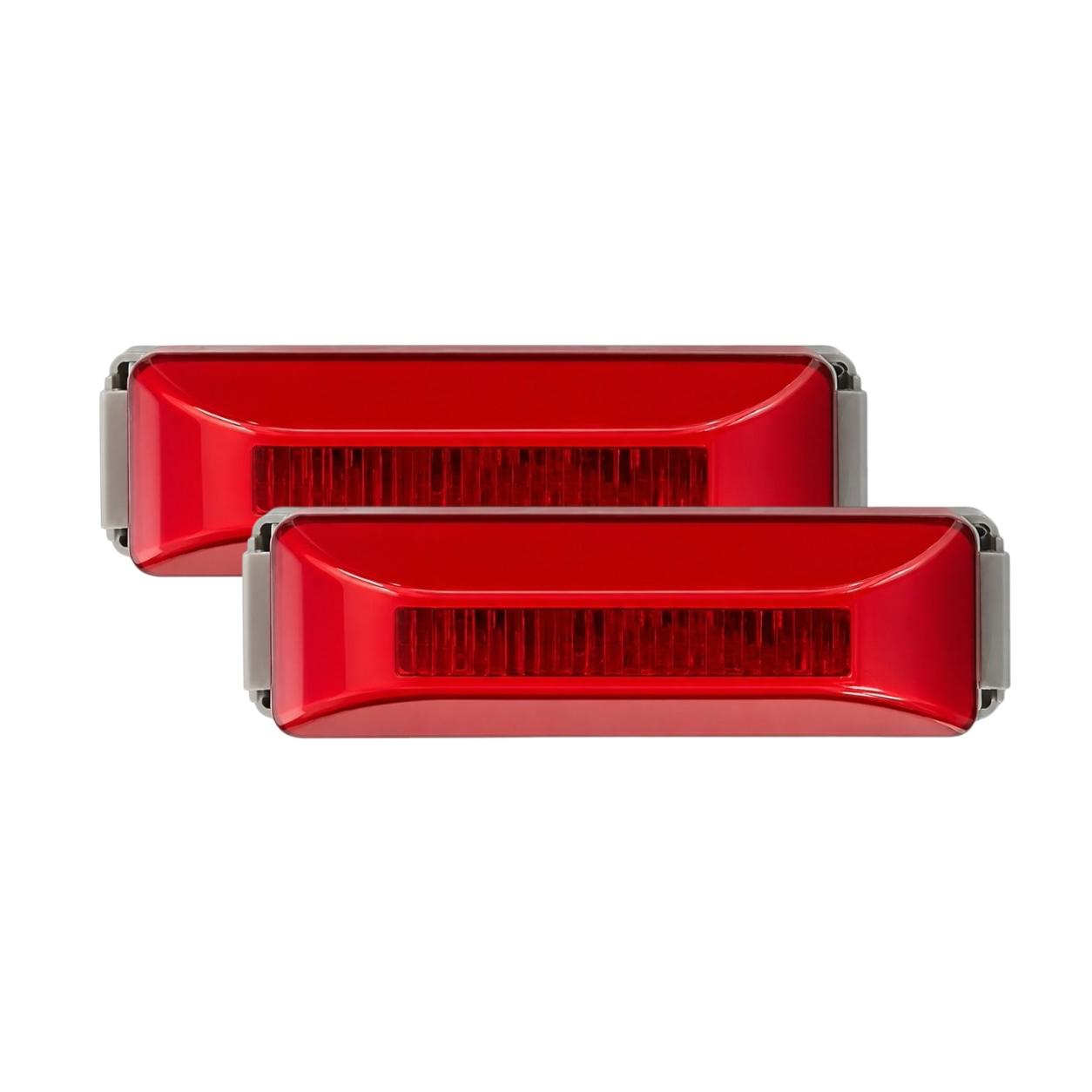 Plafon lateral ámbar tipo "Kenworth" GLO · Rojo