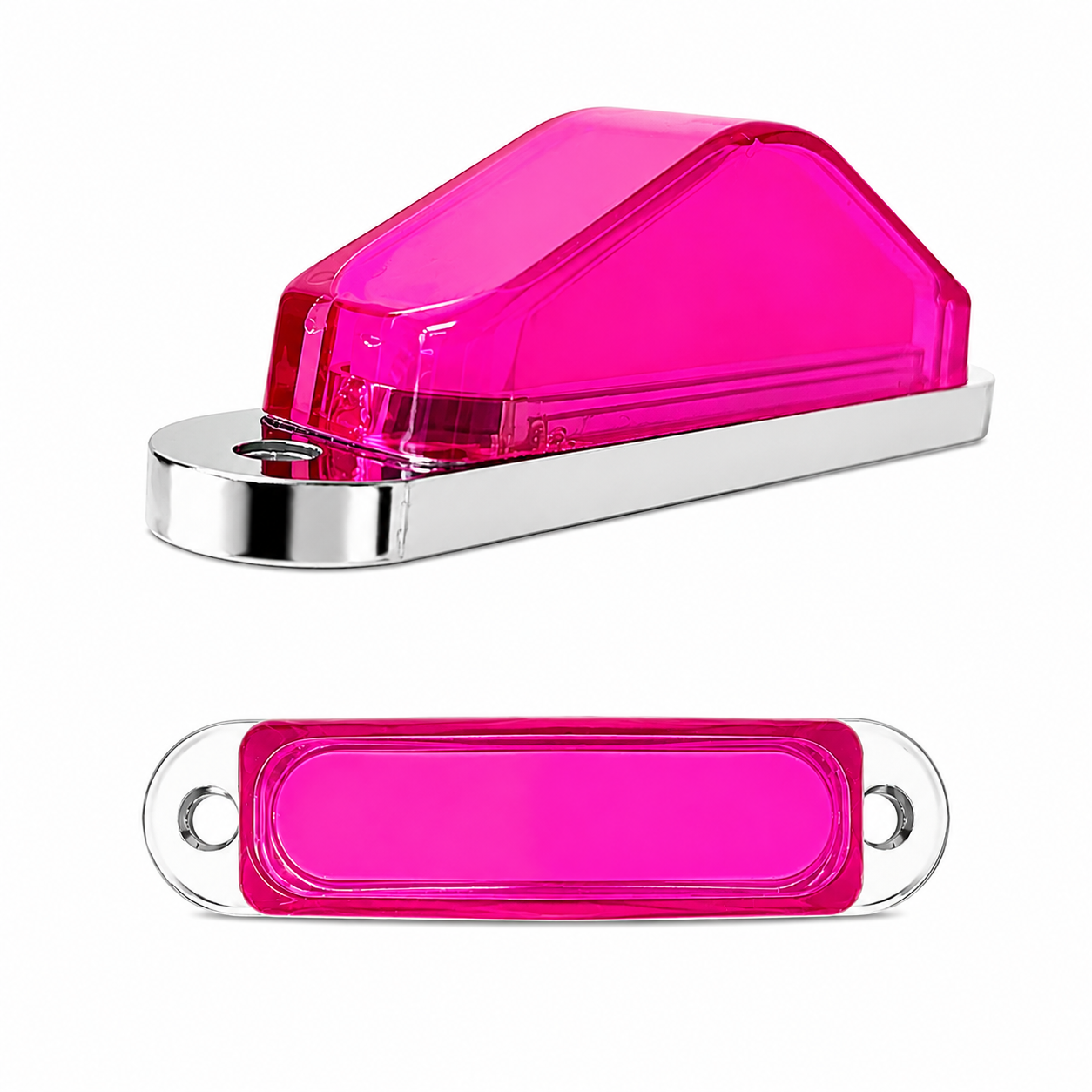 Plafón lateral tipo pirámide GLO  — Rosa