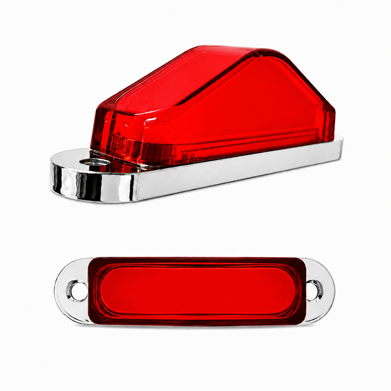 Plafón lateral tipo pirámide GLO  — Rojo