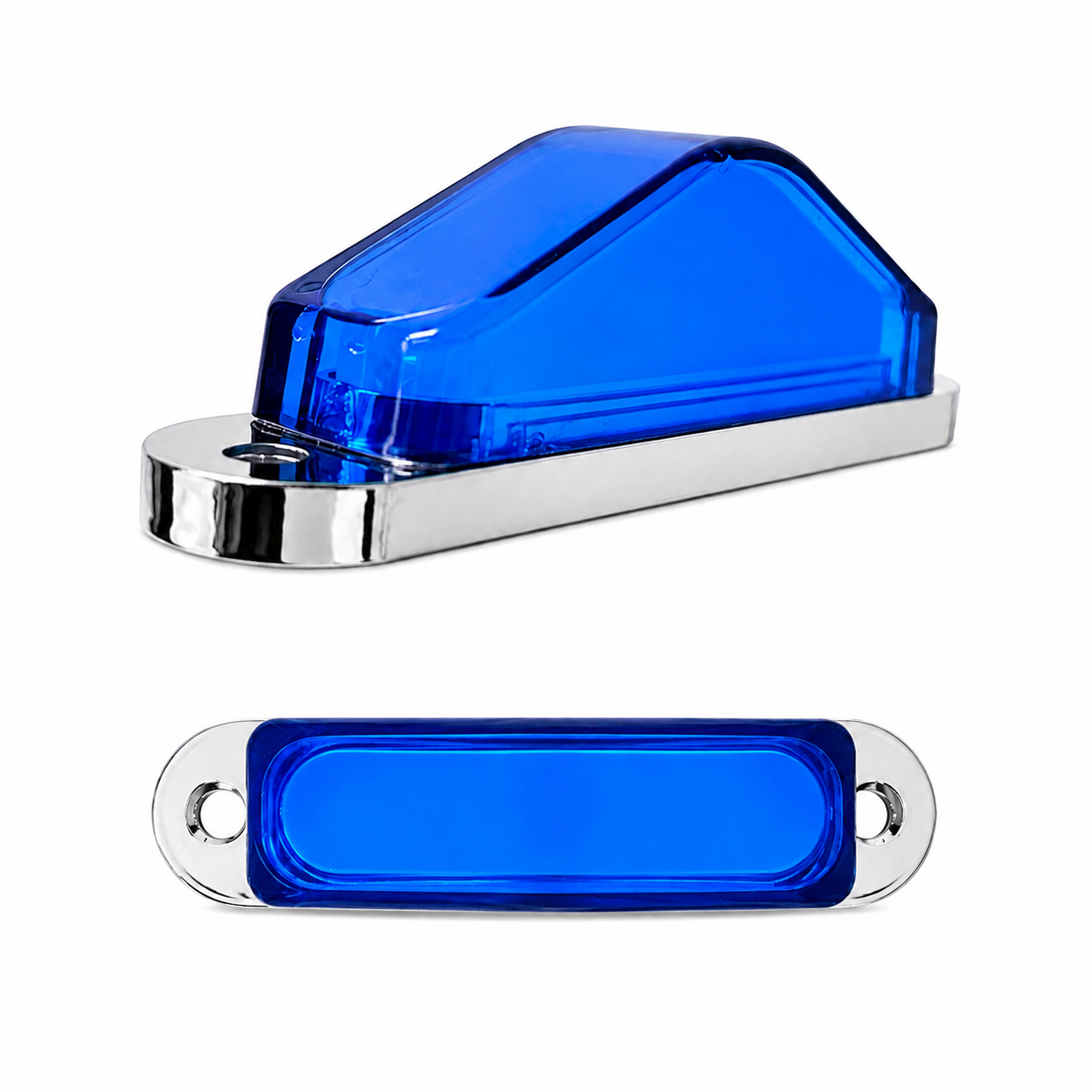 Plafón lateral tipo pirámide GLO  — Azul