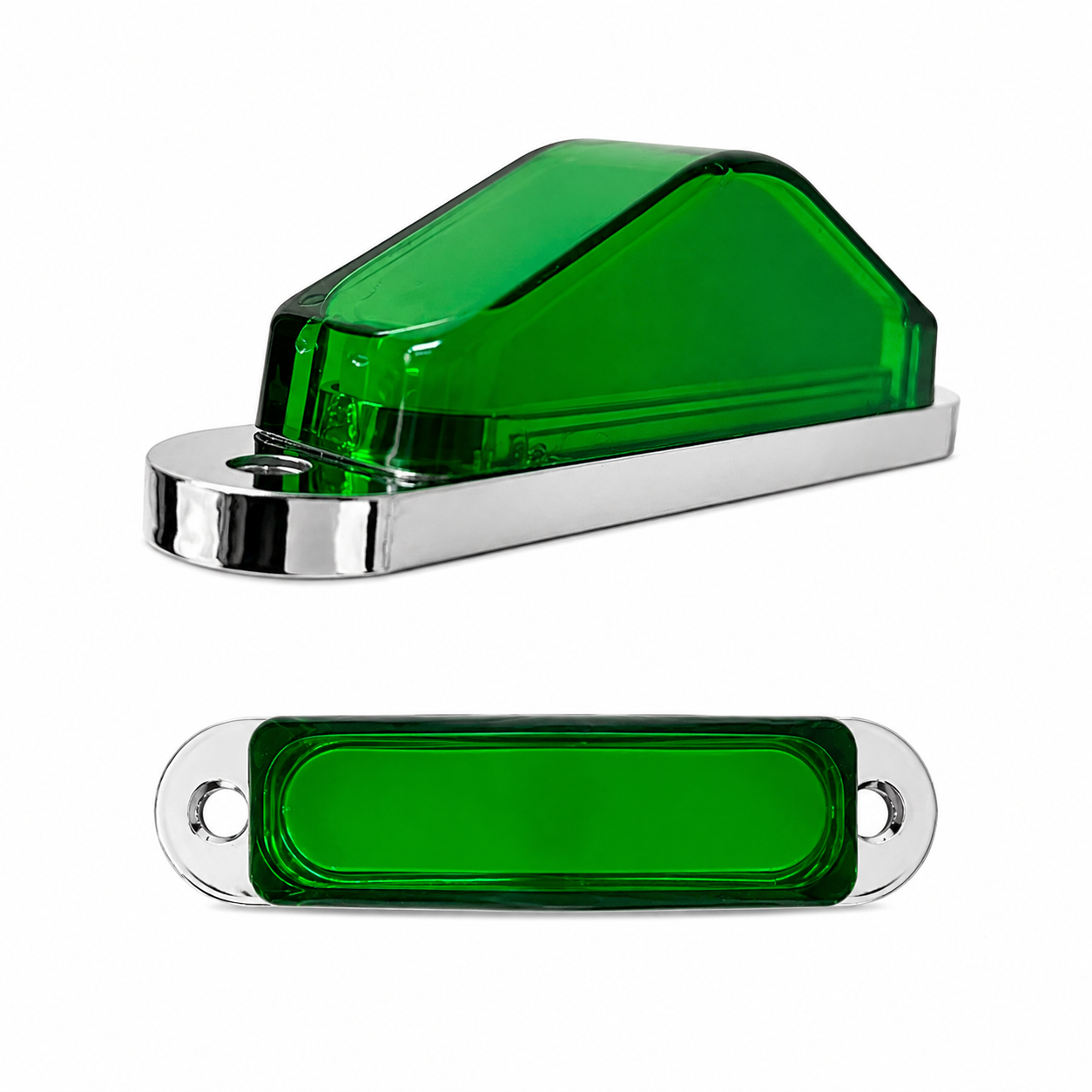 Plafón lateral tipo pirámide GLO  · Verde