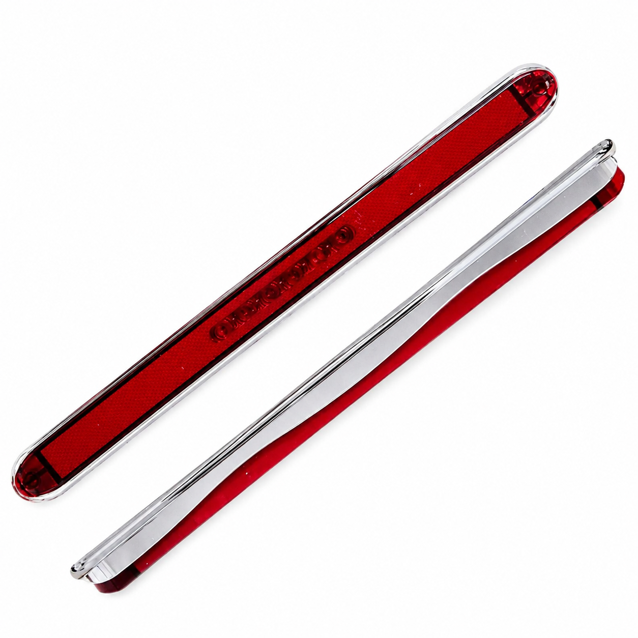 Plafón direccional lateral con glo + LED para camión 45 cm de largo  · Rojo