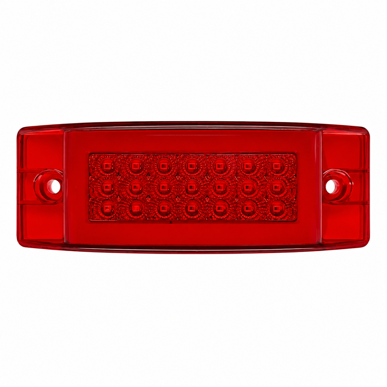 Plafón direccional lateral para camion con LED + glo  · Rojo