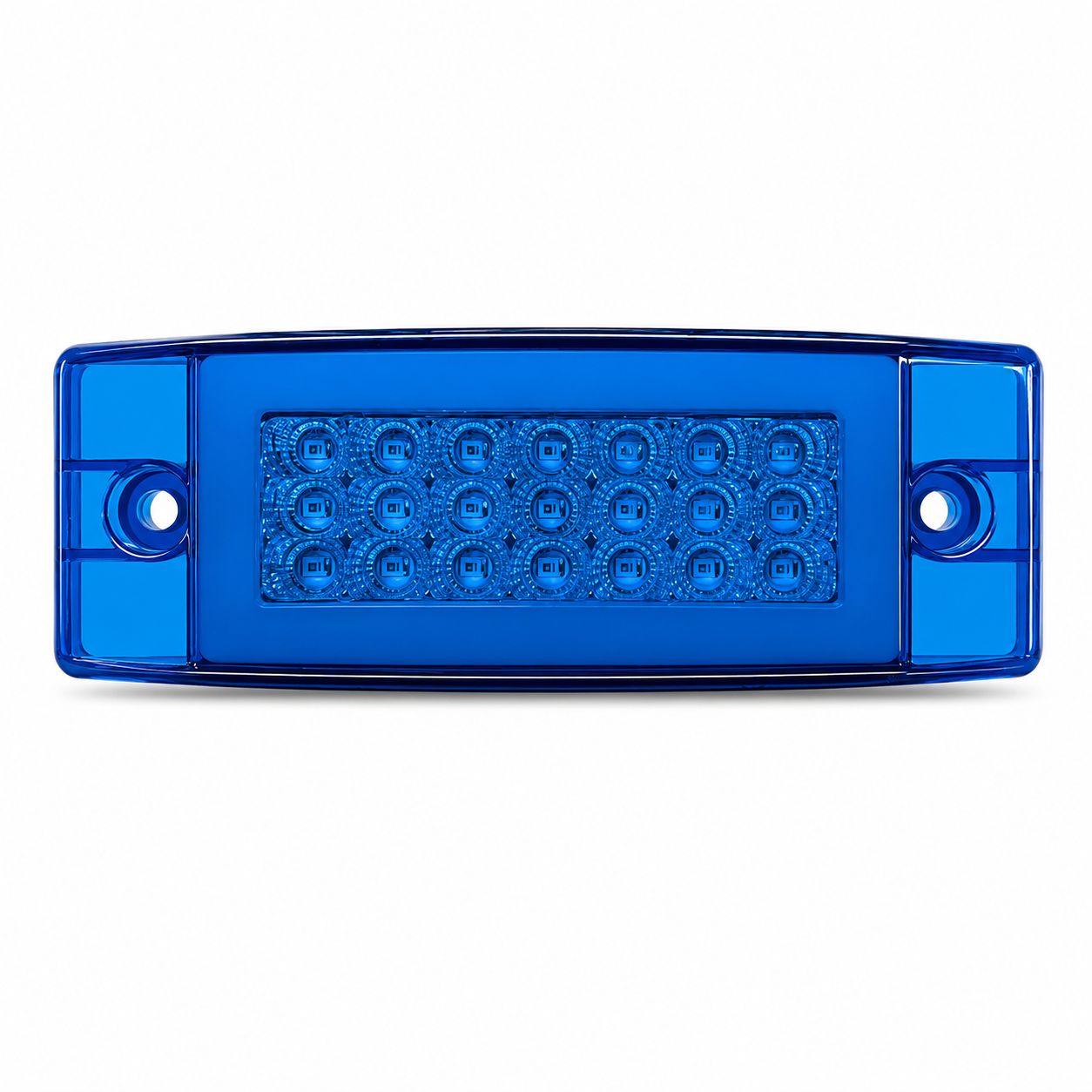 Plafón direccional lateral para camion con LED + glo  · Azul