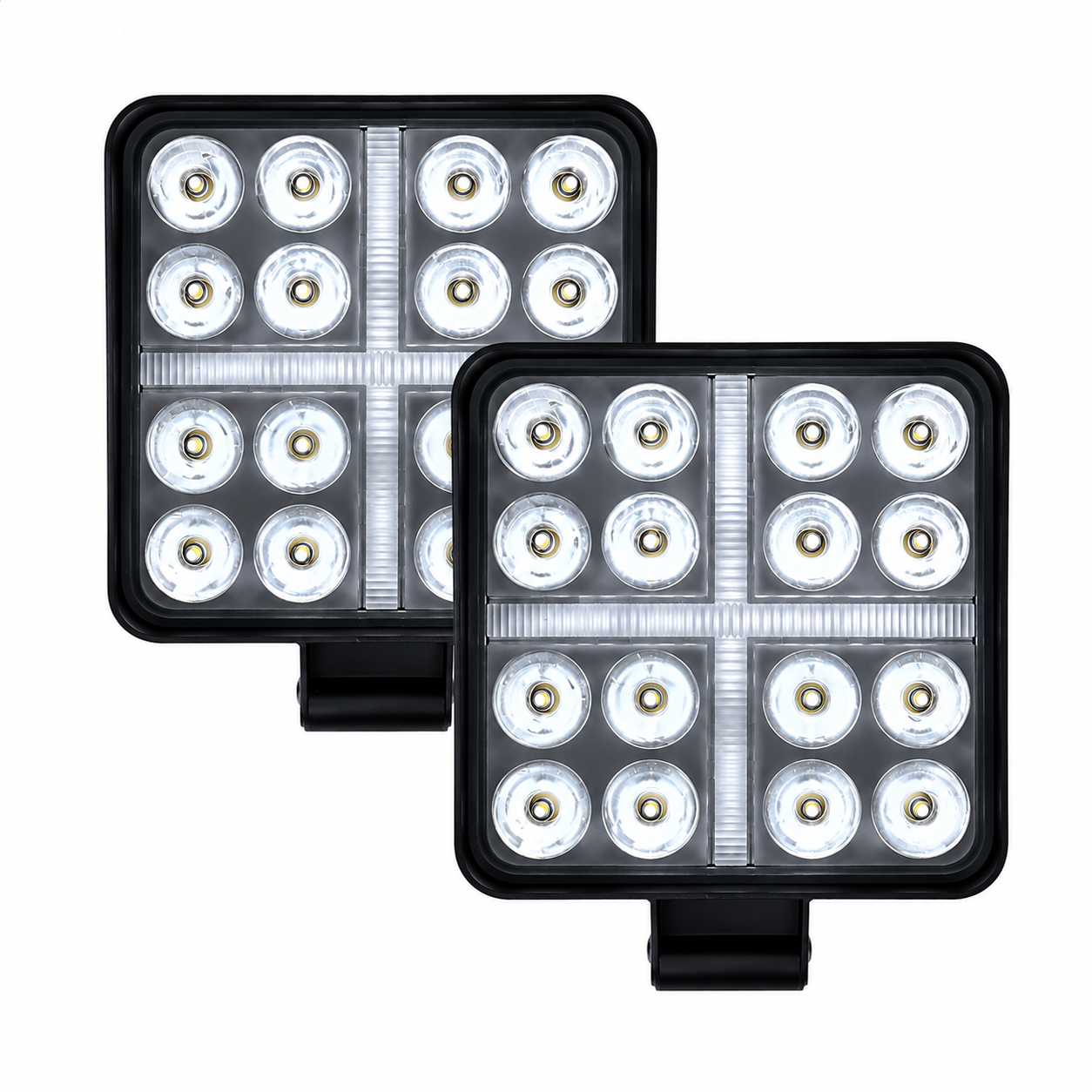 Faro LED cuadrado GLO "Cruz" · Blanco