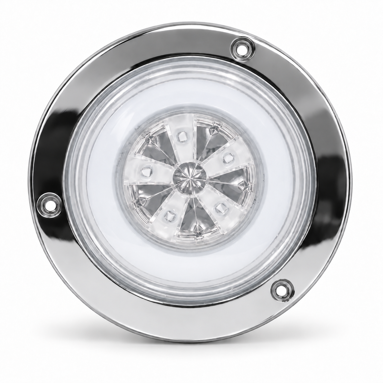 Plafón redondo de 5 LED y ojo de ángel · Blanco