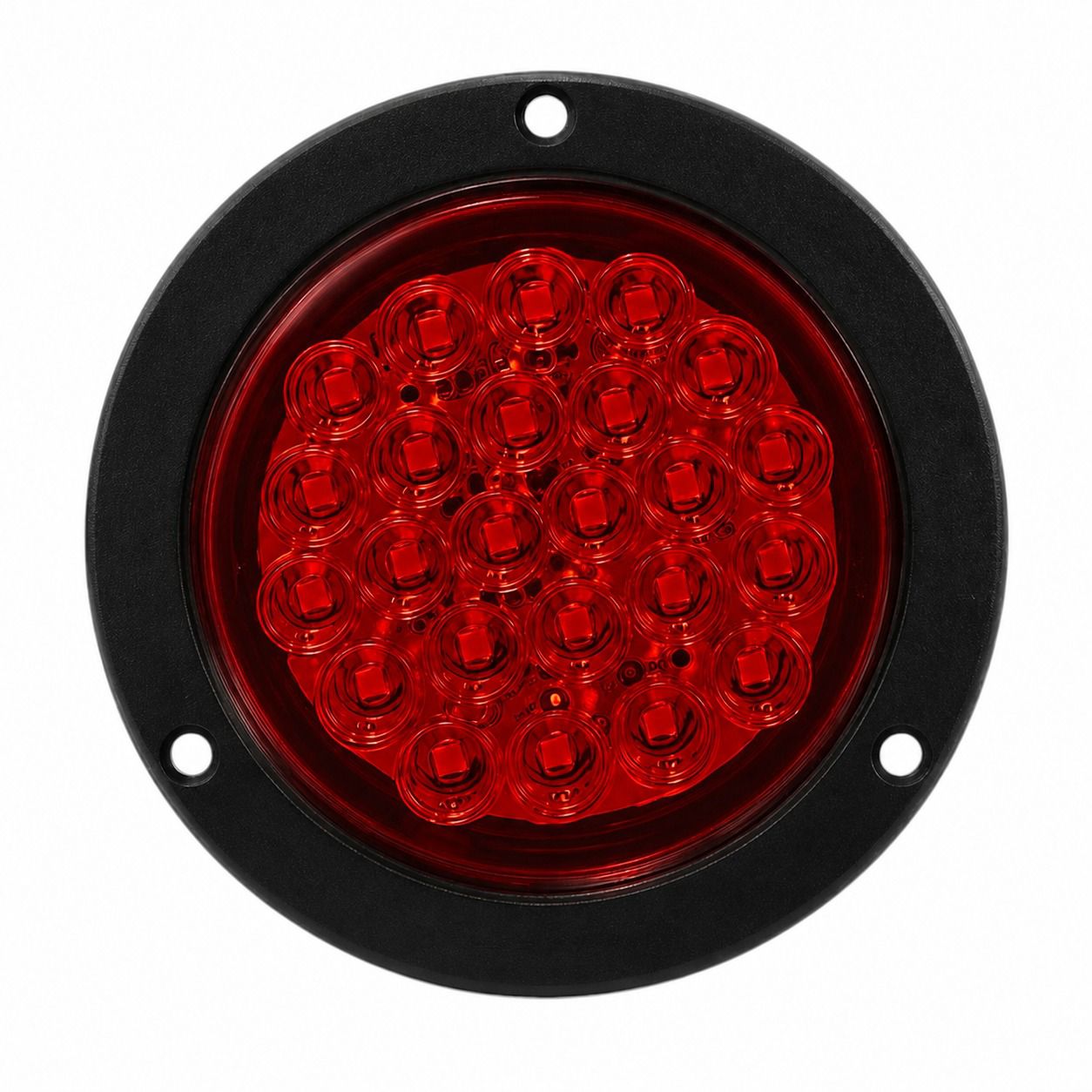 Plafón redondo de 24 LED con borde negro · Rojo
