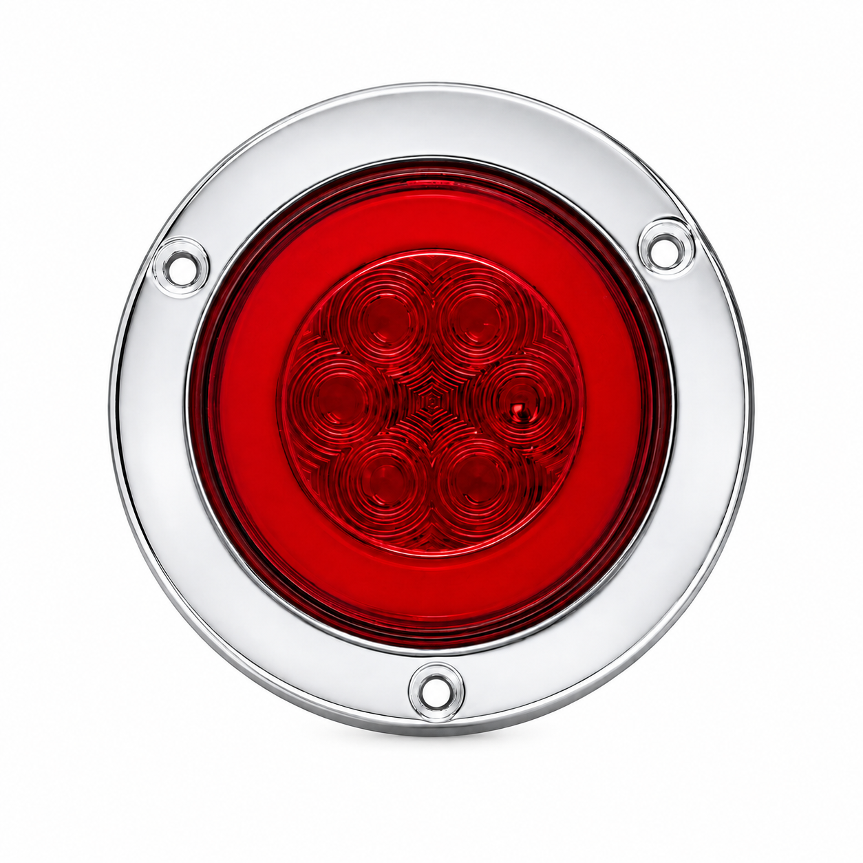 Plafón redondo con 6 LED y GLO  · Rojo