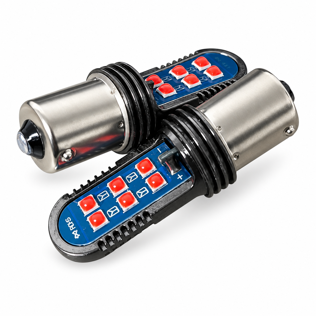 Foco de un polo 1141 con 12 hiperled · Rojo