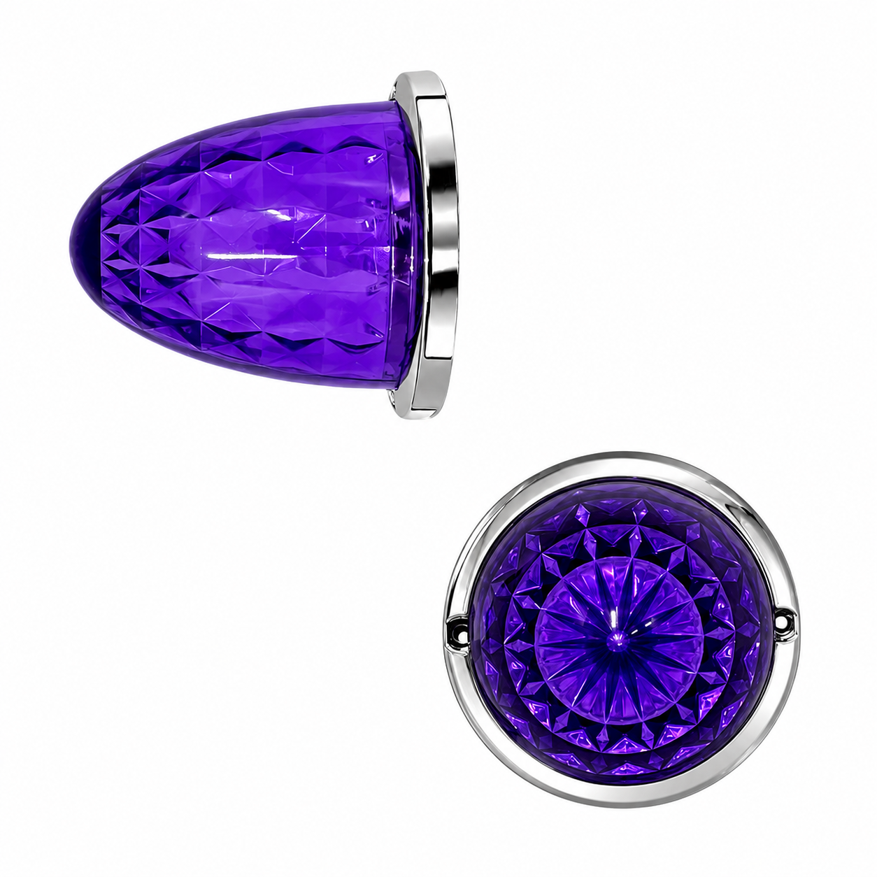 Plafon para camion tipo diamante grande 12/24V  — Morado
